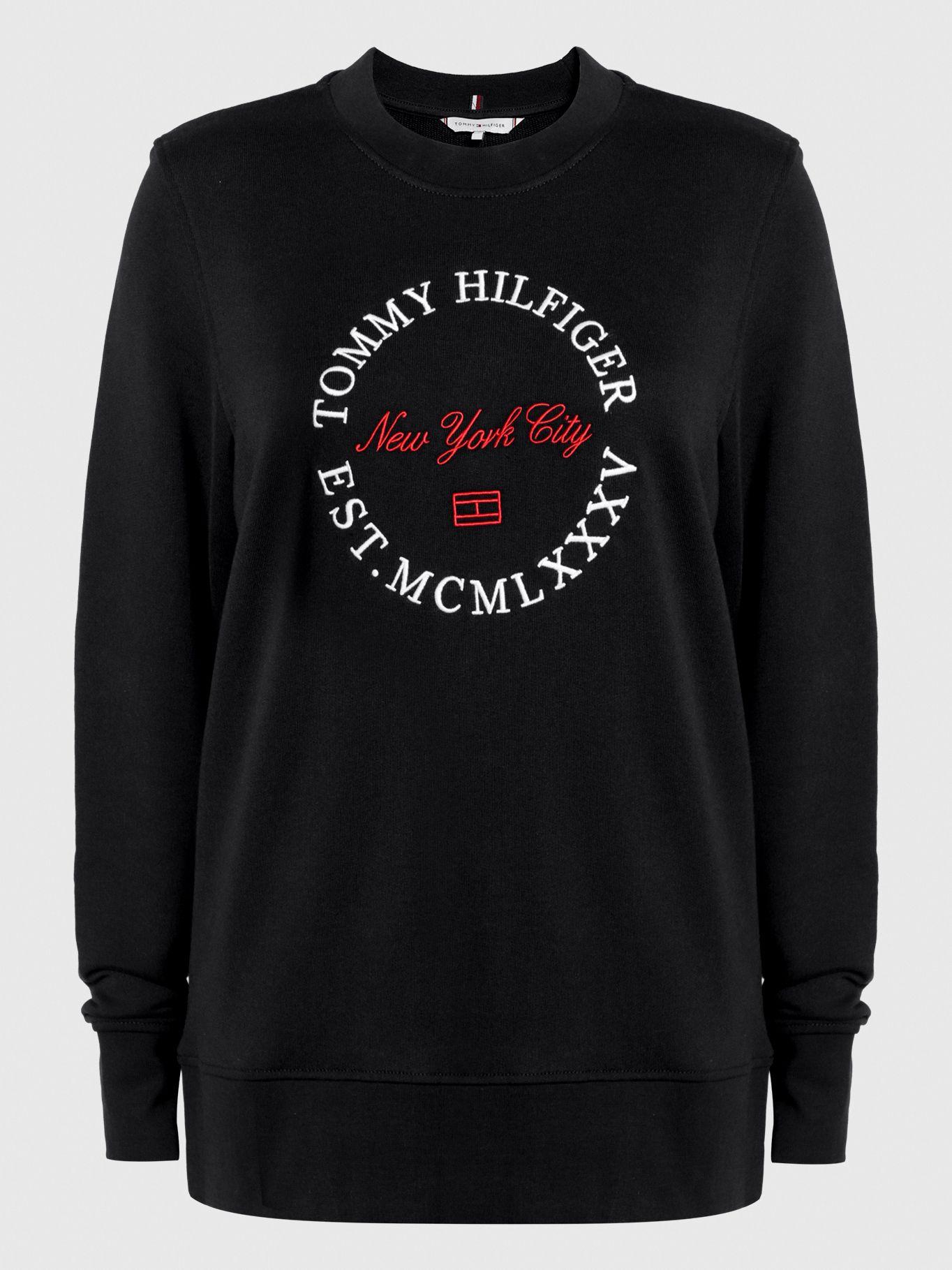 Polerón Circle Logo Negro Tommy Hilfiger-0