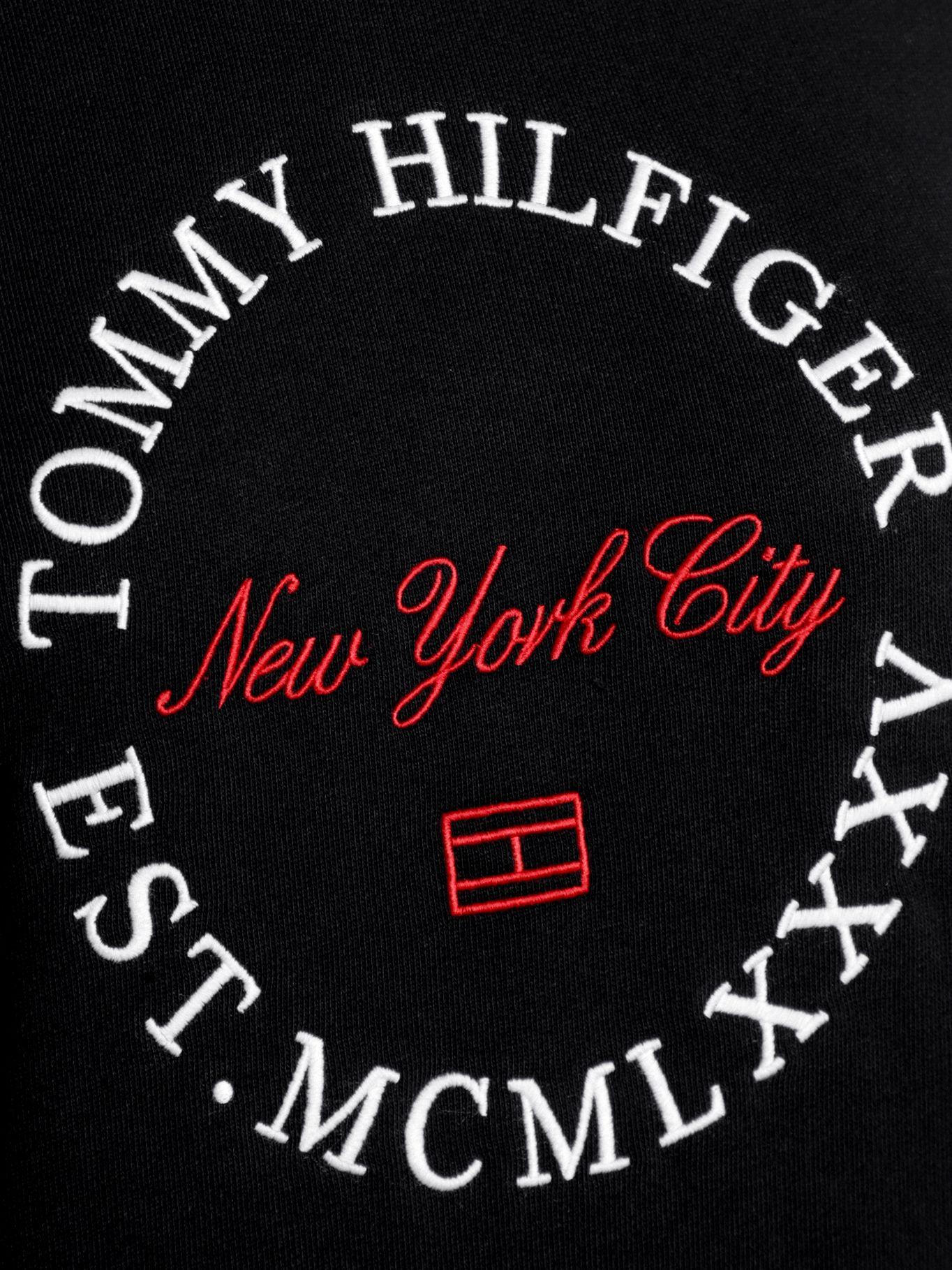Polerón Circle Logo Negro Tommy Hilfiger-2