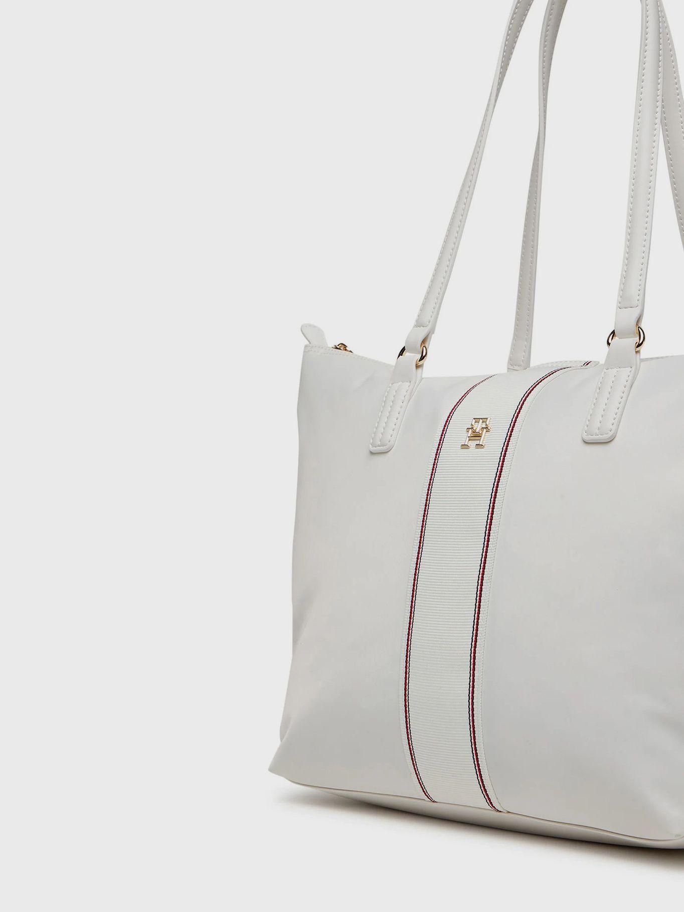Tote Poppy Corporate Blanco Tommy Hilfiger-3