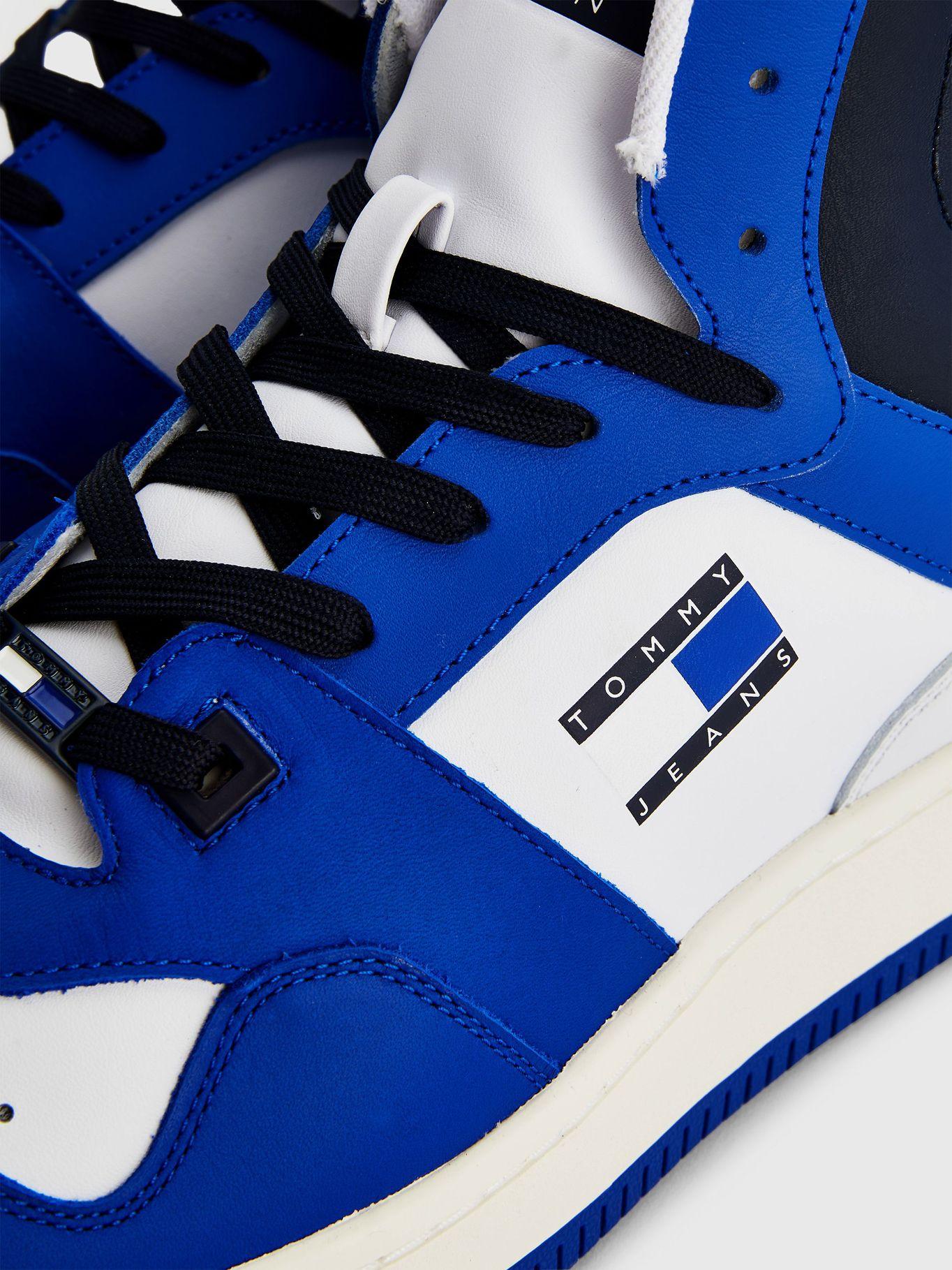 Zapatillas Mid Basket Con Logo Azul Tommy Hilfiger-8