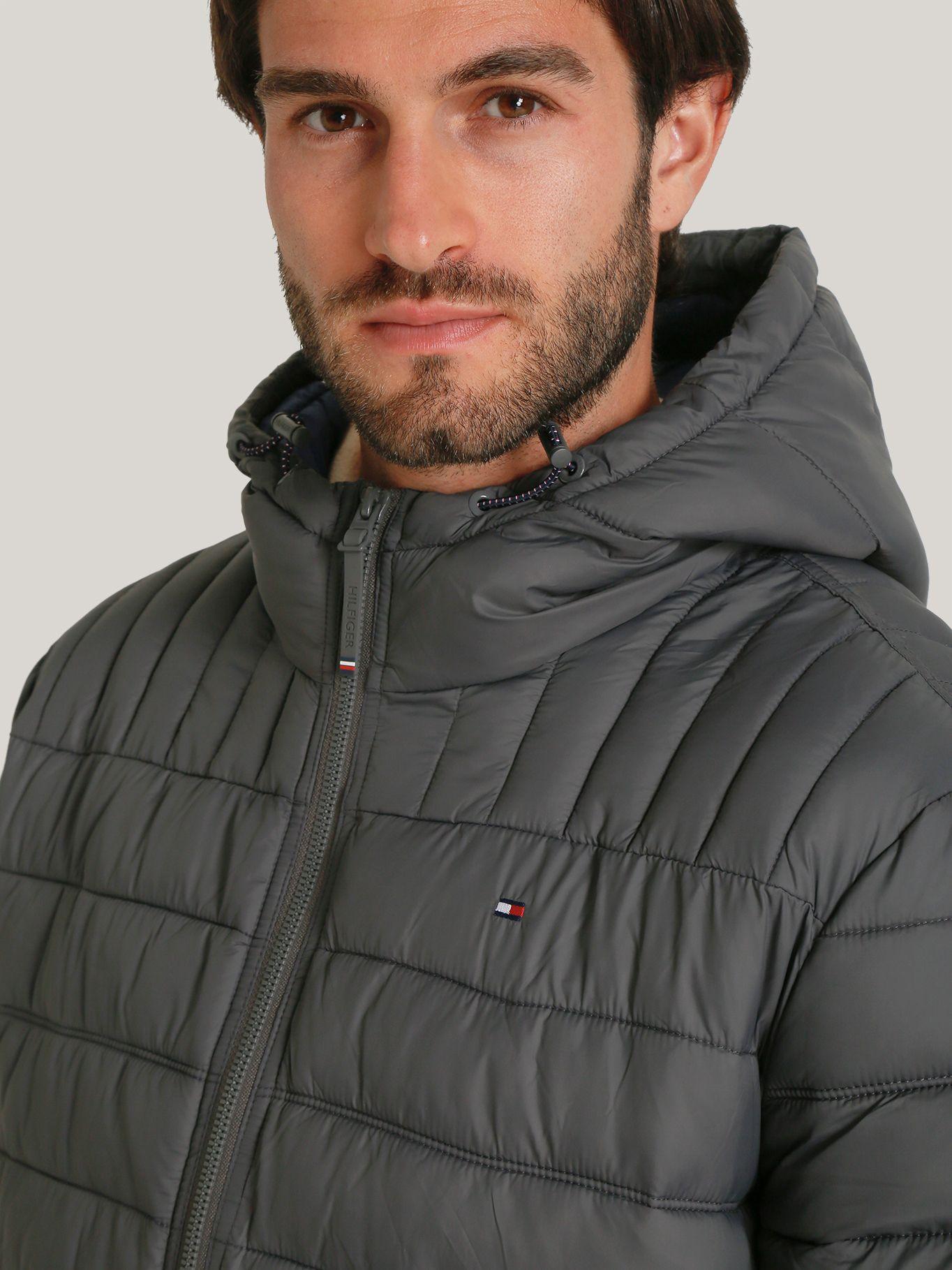 Parka Weight Quilted Colorblock Gris Tommy Hilfiger-3