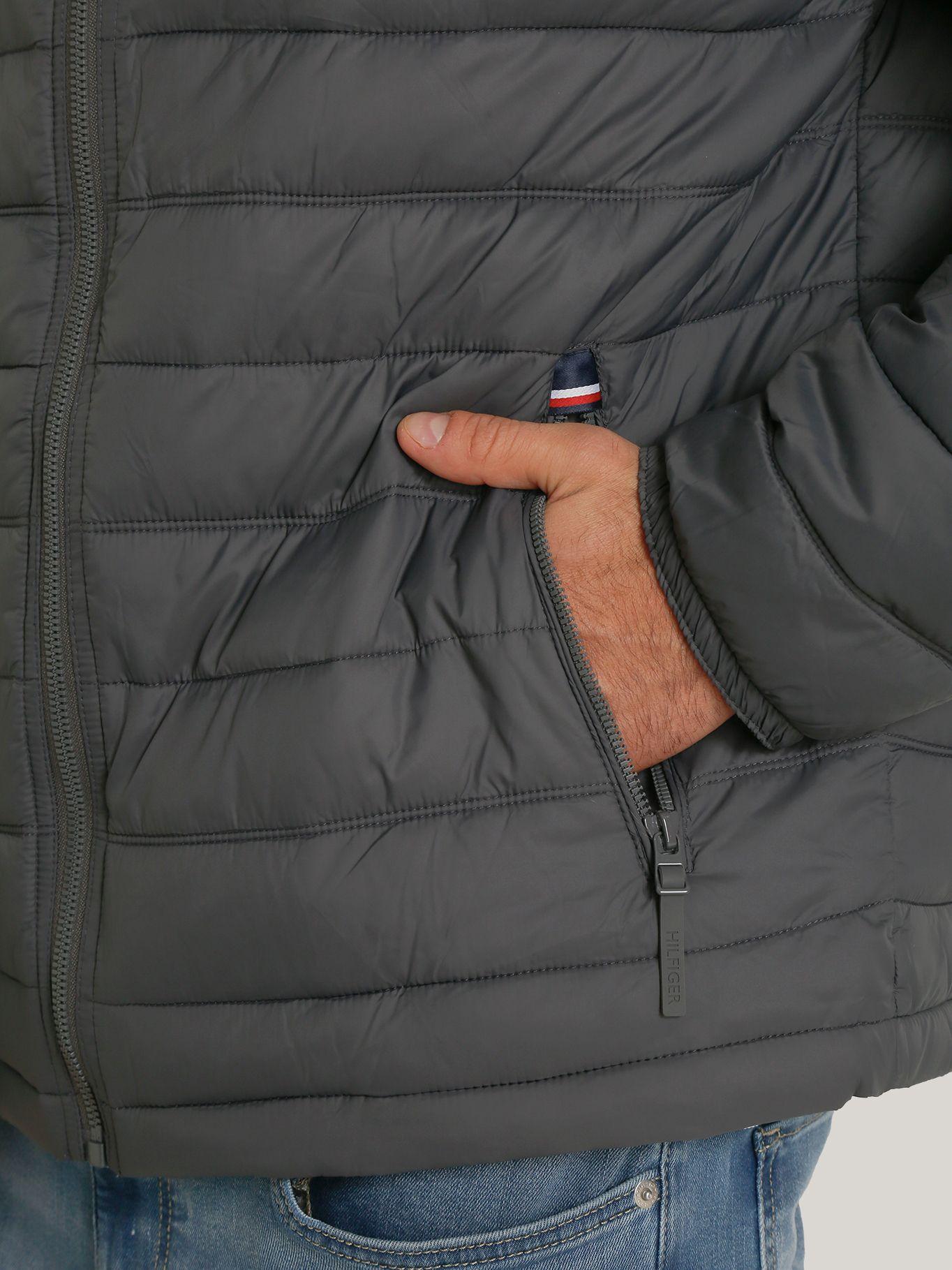 Parka Weight Quilted Colorblock Gris Tommy Hilfiger-4