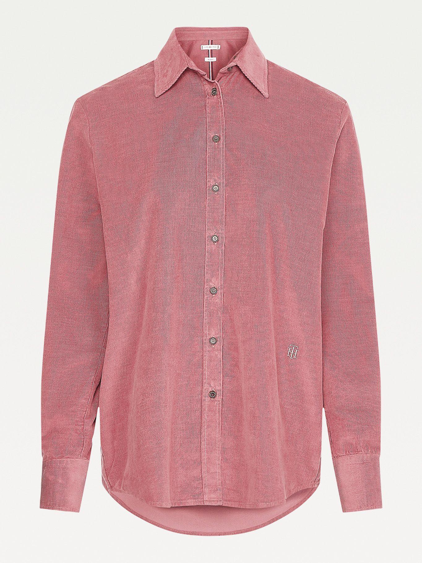 Camisa Relaxed De Corduroy Rojo Tommy Hilfiger-3