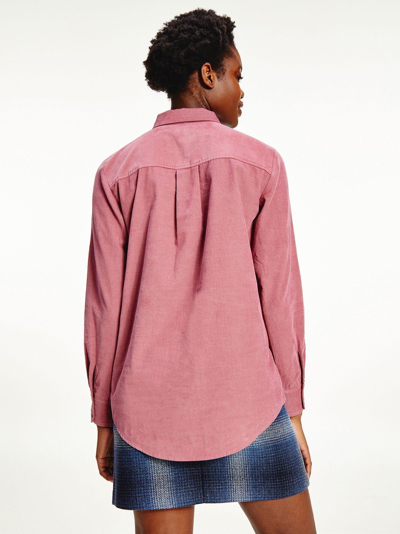 Camisa Relaxed De Corduroy Rojo Tommy Hilfiger-1