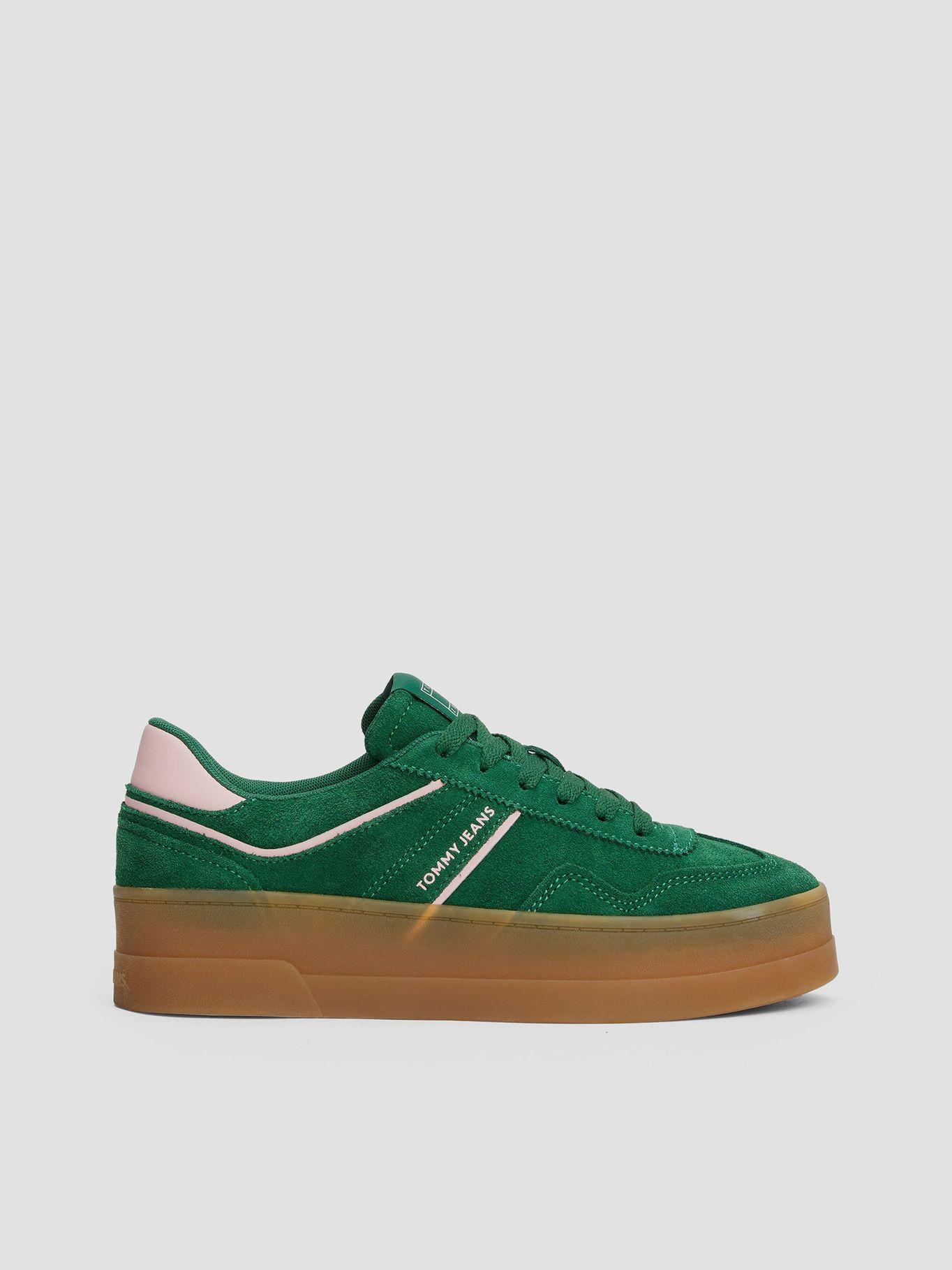 Zapatillas The Greenwich De Ante Verde Tommy Jeans-4