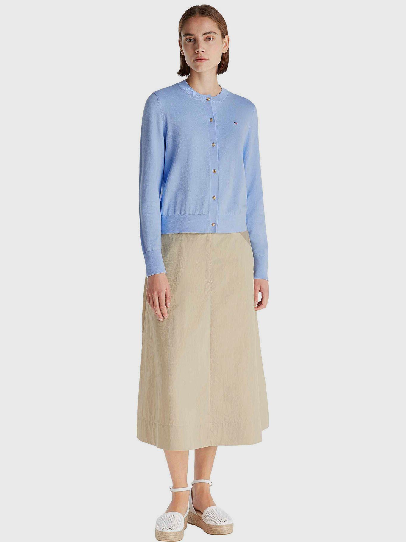 Cárdigan Essential Con Logo Celeste Tommy Hilfiger-1