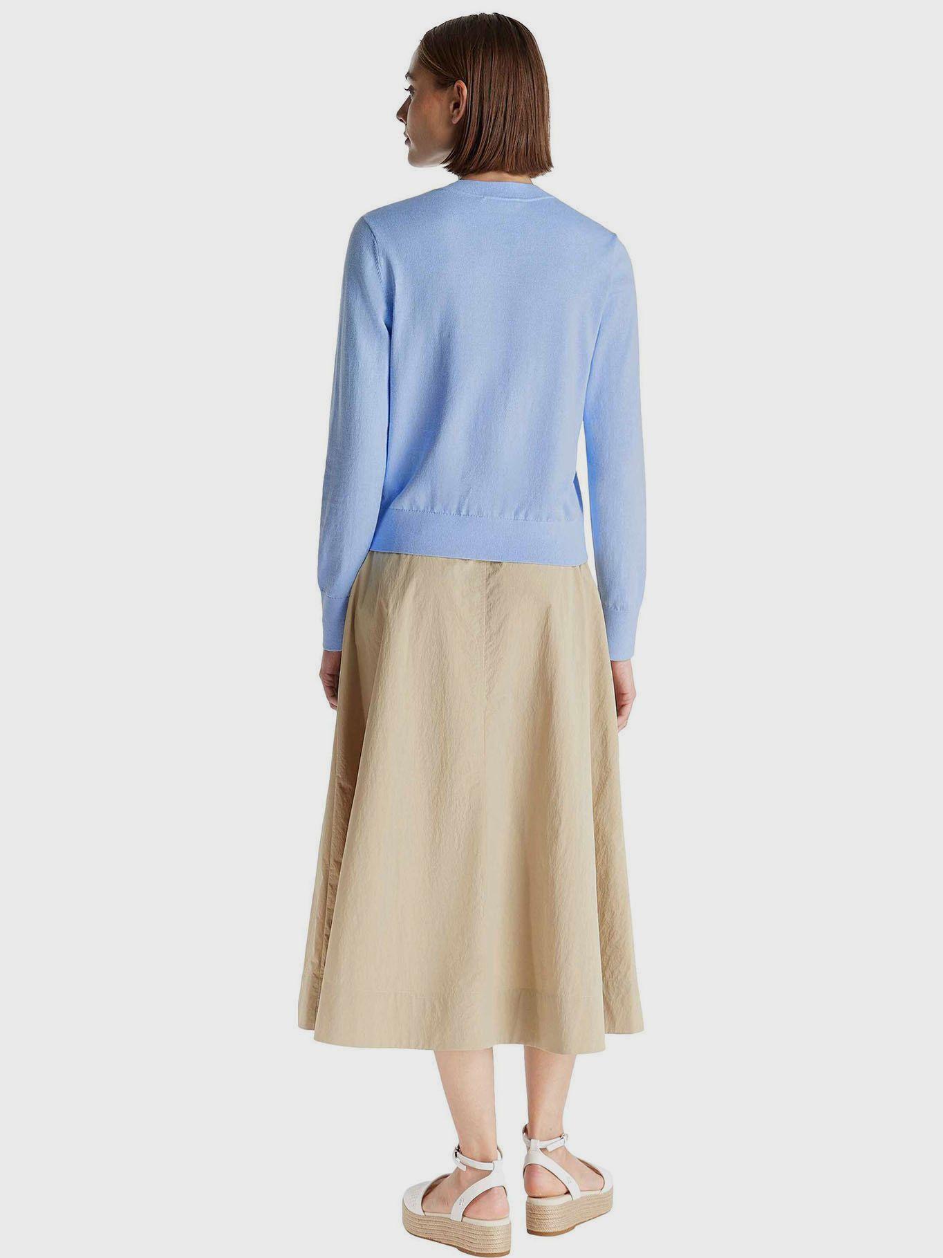 Cárdigan Essential Con Logo Celeste Tommy Hilfiger-2