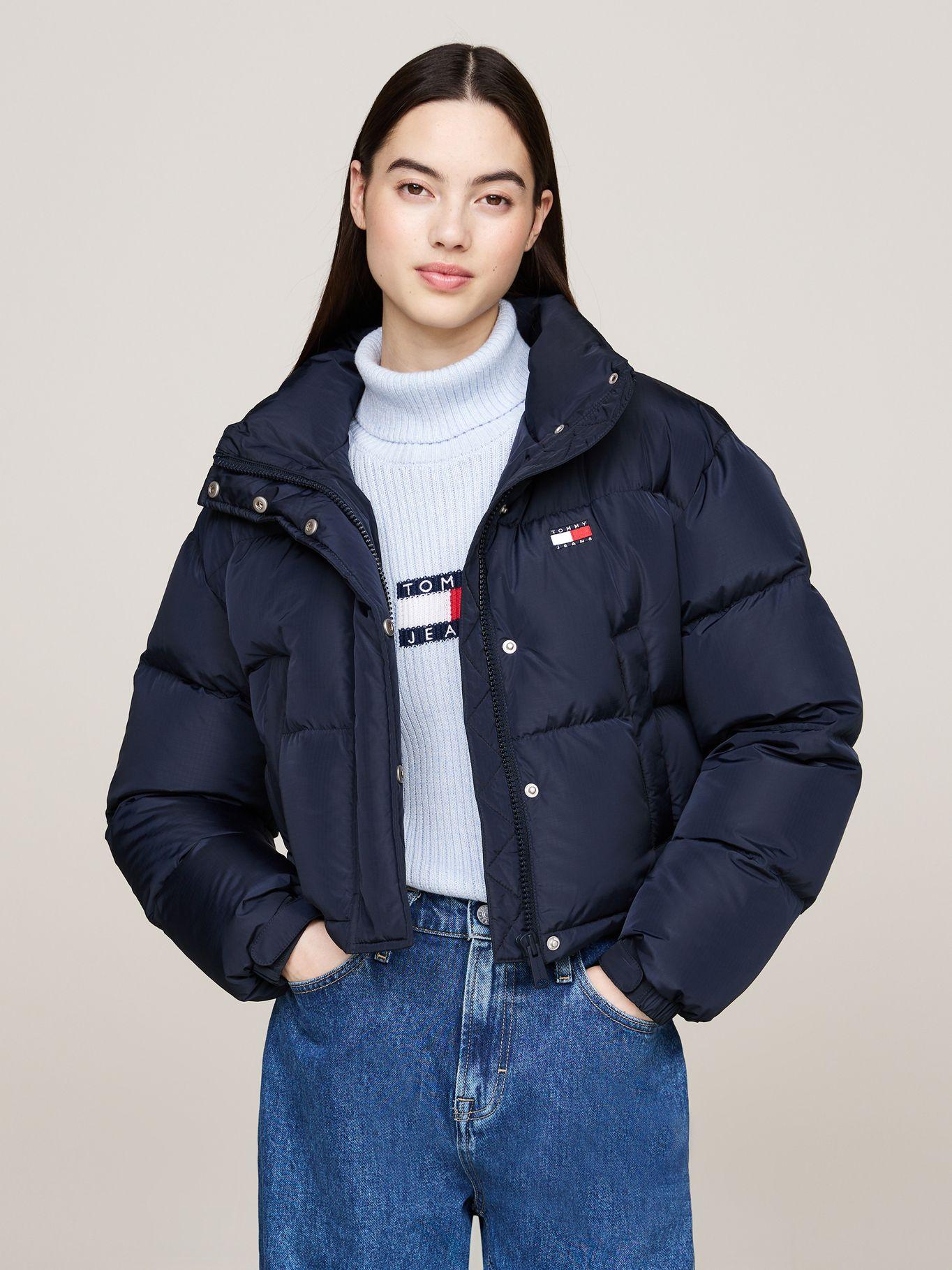 Parka Alaska Acolchada Logo Gráfico Azul Tommy Hilfiger-0