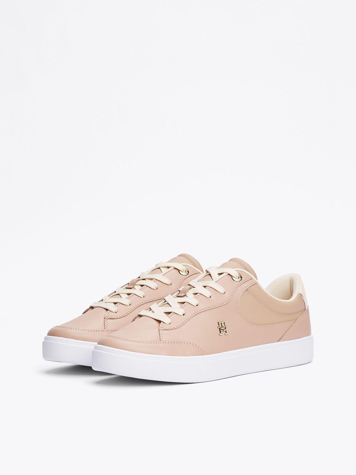 Zapatillas Essential Chic De Cuero Beige Tommy Hilfiger-0