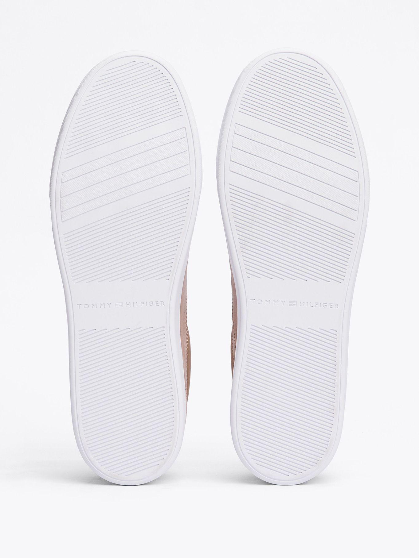Zapatillas Essential Chic De Cuero Beige Tommy Hilfiger-3