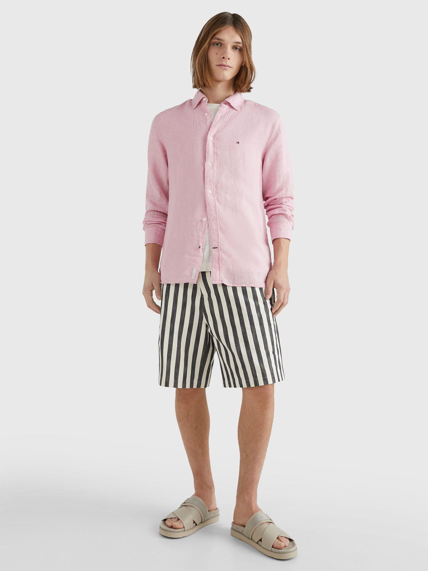 Camisa Pigmentada Sol Regular Fit Rosado Tommy Hilfiger-1