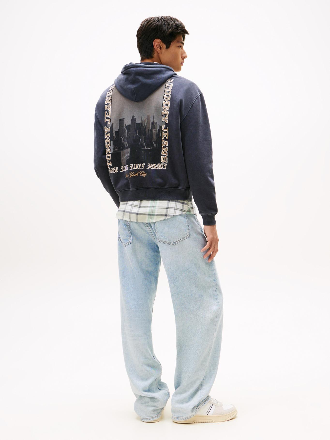 Polerón Hoodie 90S City Logo Azul Tommy Jeans-2