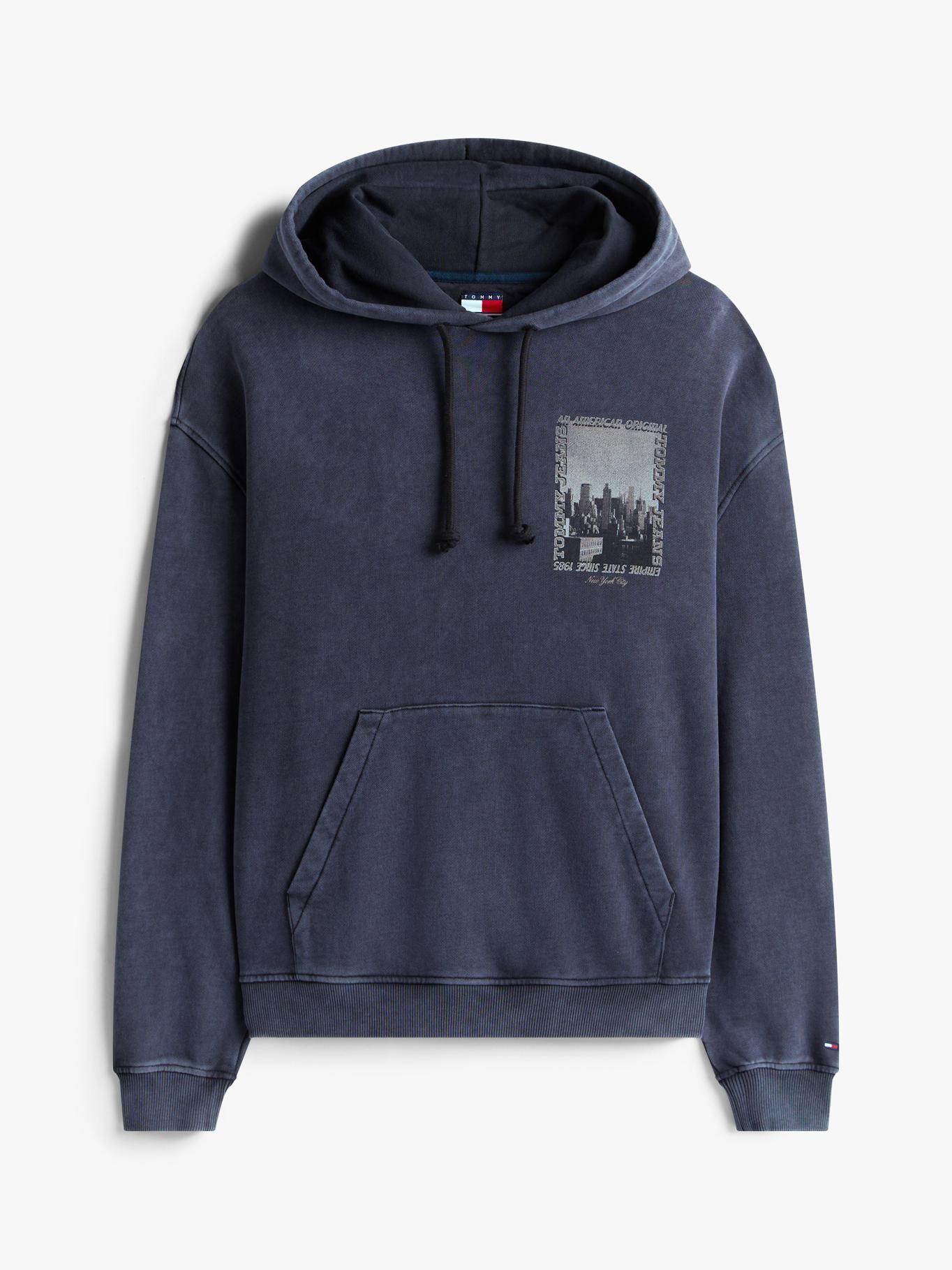 Polerón Hoodie 90S City Logo Azul Tommy Jeans-4