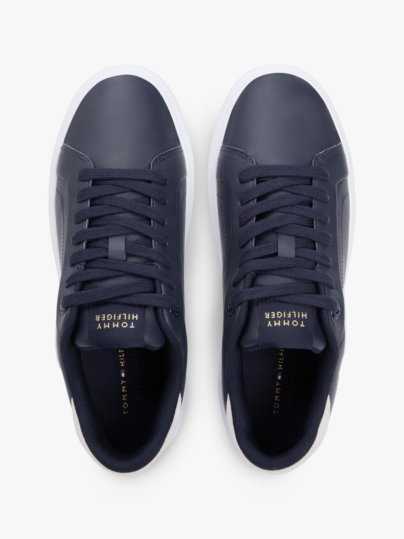 Zapatillas De Cuero Con Logo Bordado-2