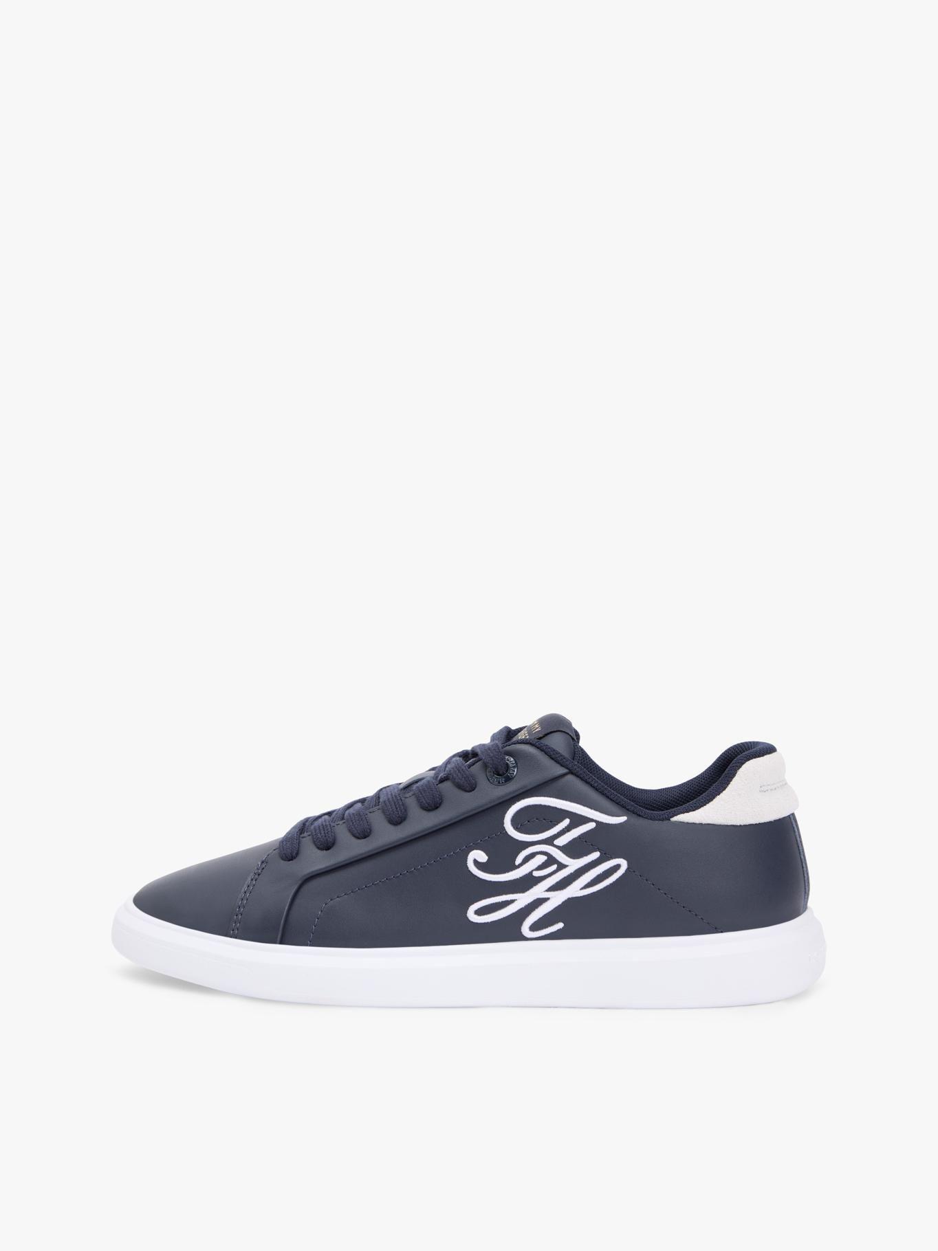 Zapatillas De Cuero Con Logo Bordado-5