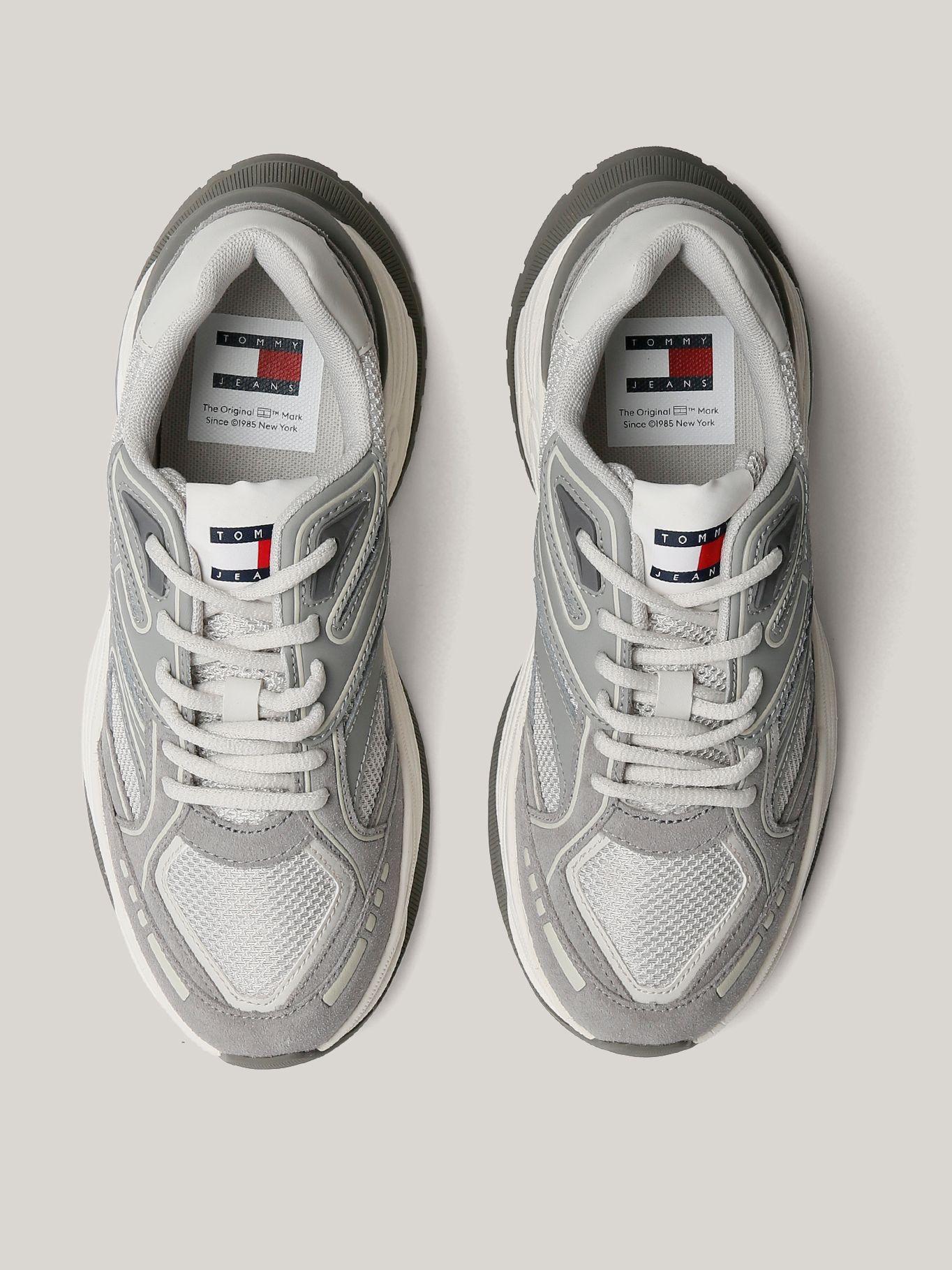Zapatilla Cuero Trendy Retro Runner Gris Tommy Hilfiger-2
