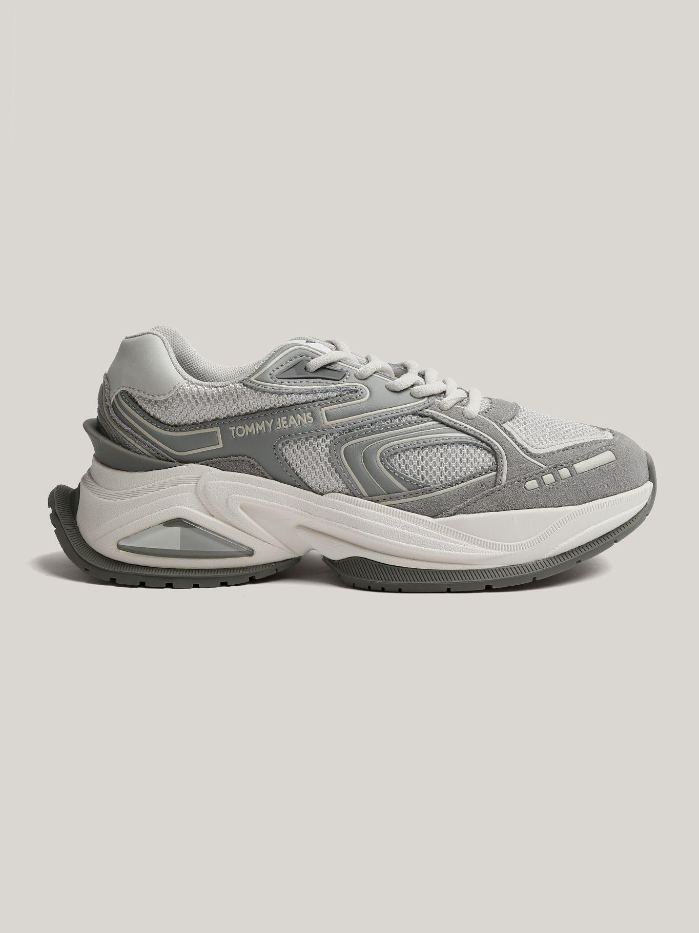Zapatilla Cuero Trendy Retro Runner Gris Tommy Hilfiger-4