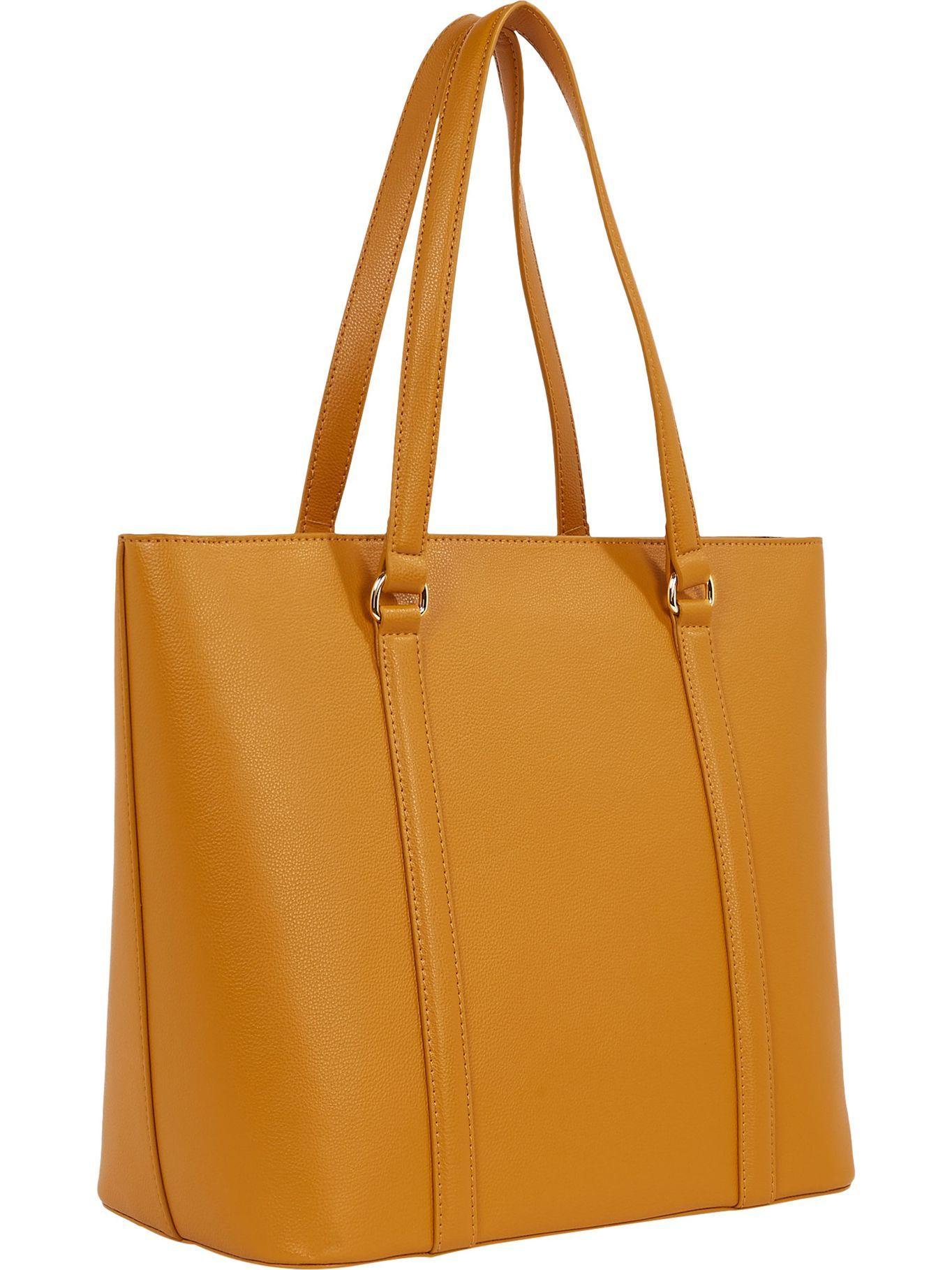 Tote Monogram Logo Amarillo Tommy Hilfiger-2
