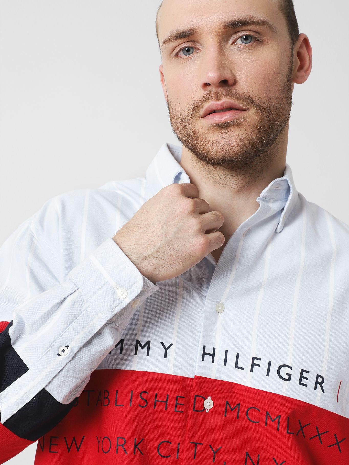 Camisa Brand Print Rojo Tommy Hilfiger-3