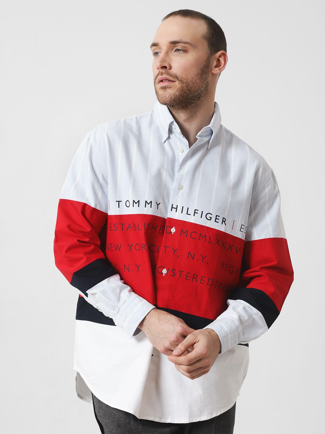 Camisa Brand Print Rojo Tommy Hilfiger-0