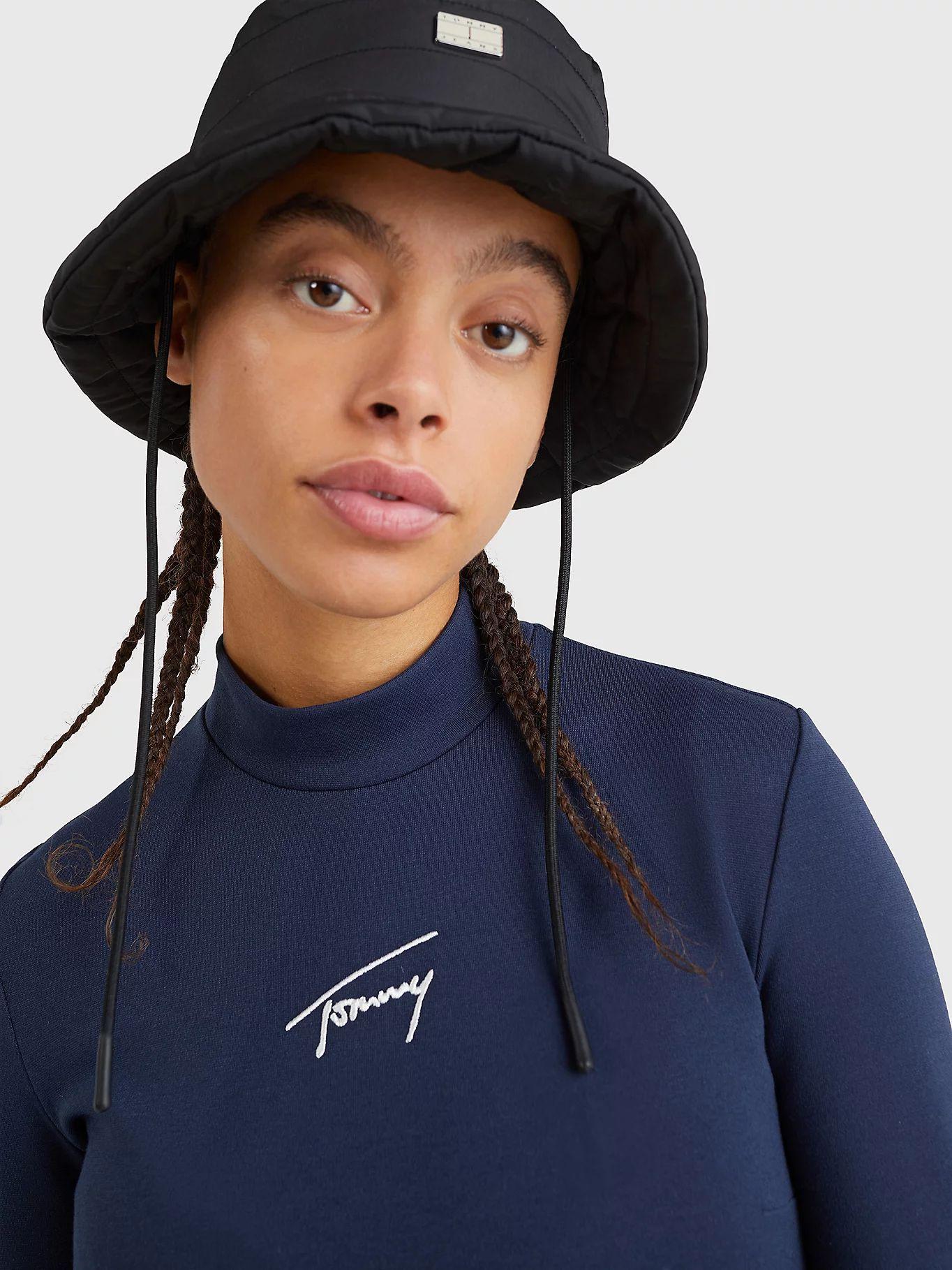 Vestido Ajustado Signature Logo Azul Tommy Jeans-3