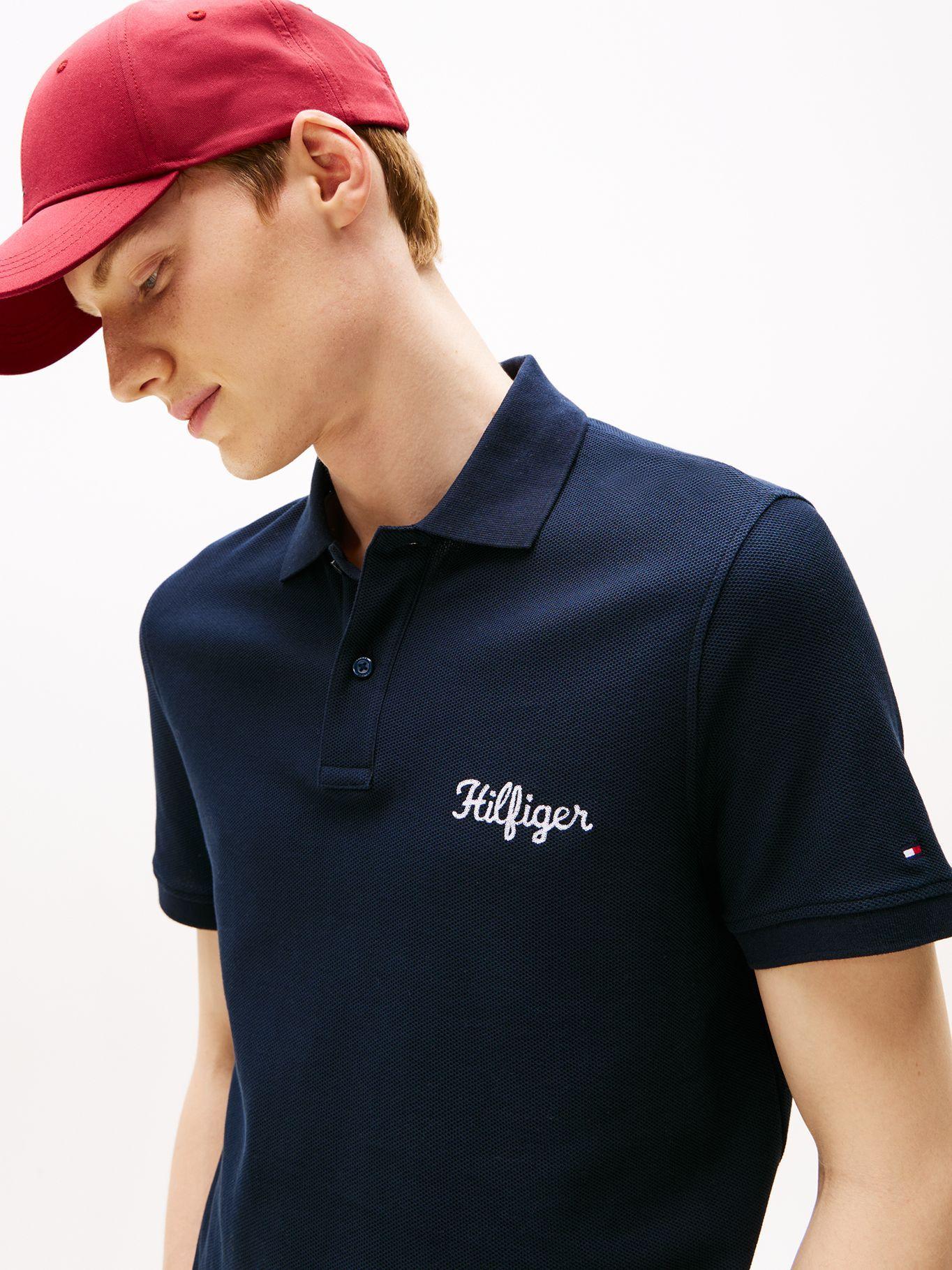 Polo Con Logo Gráfico Regular Fit Azul Tommy Hilfiger-3