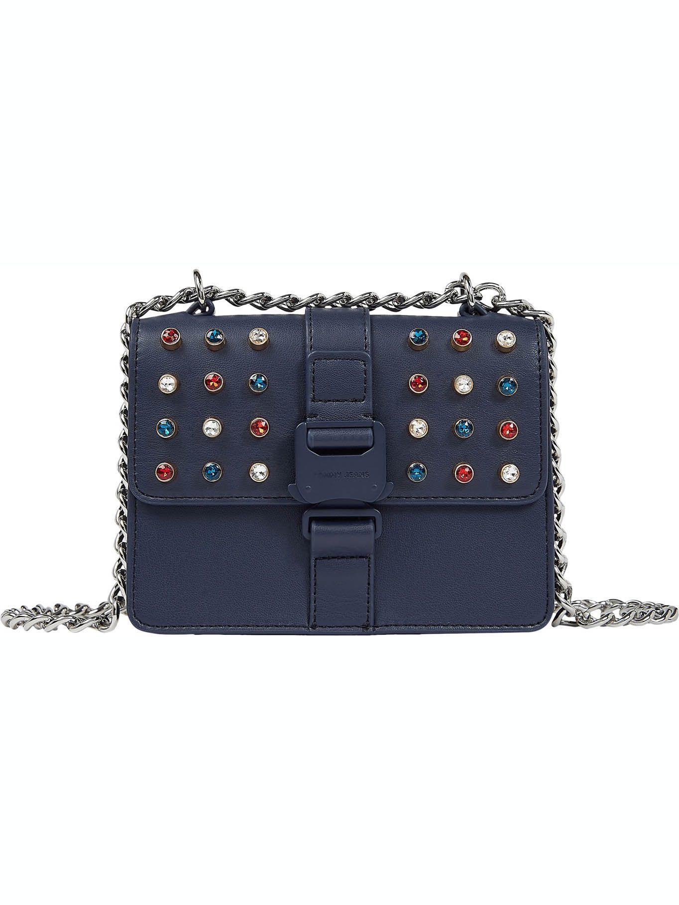 Cartera Crossover Con Tachas Azul Tommy Hilfiger-0