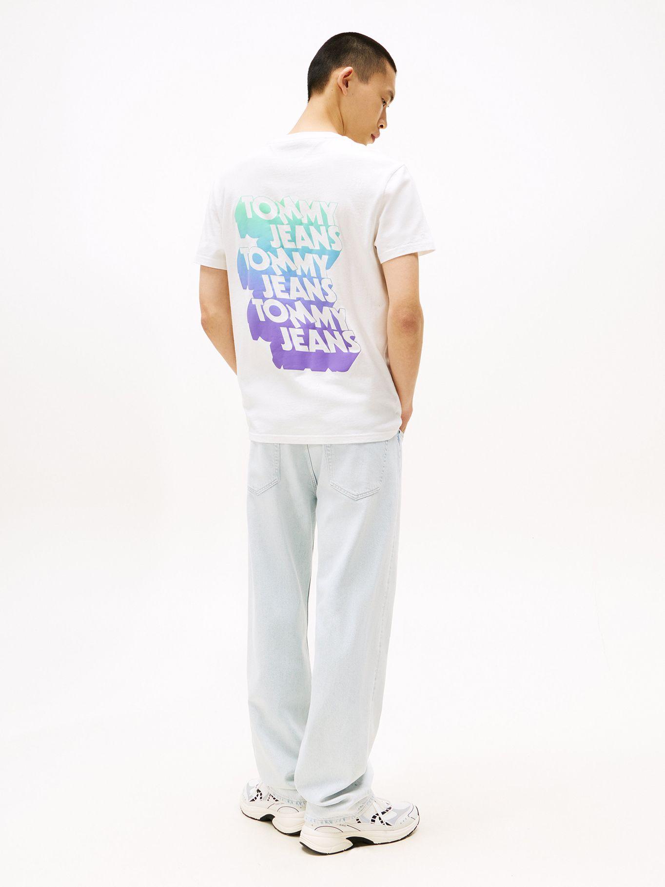 Polera Stack Con Logo Gráfico Blanco YBL Tommy Jeans-2