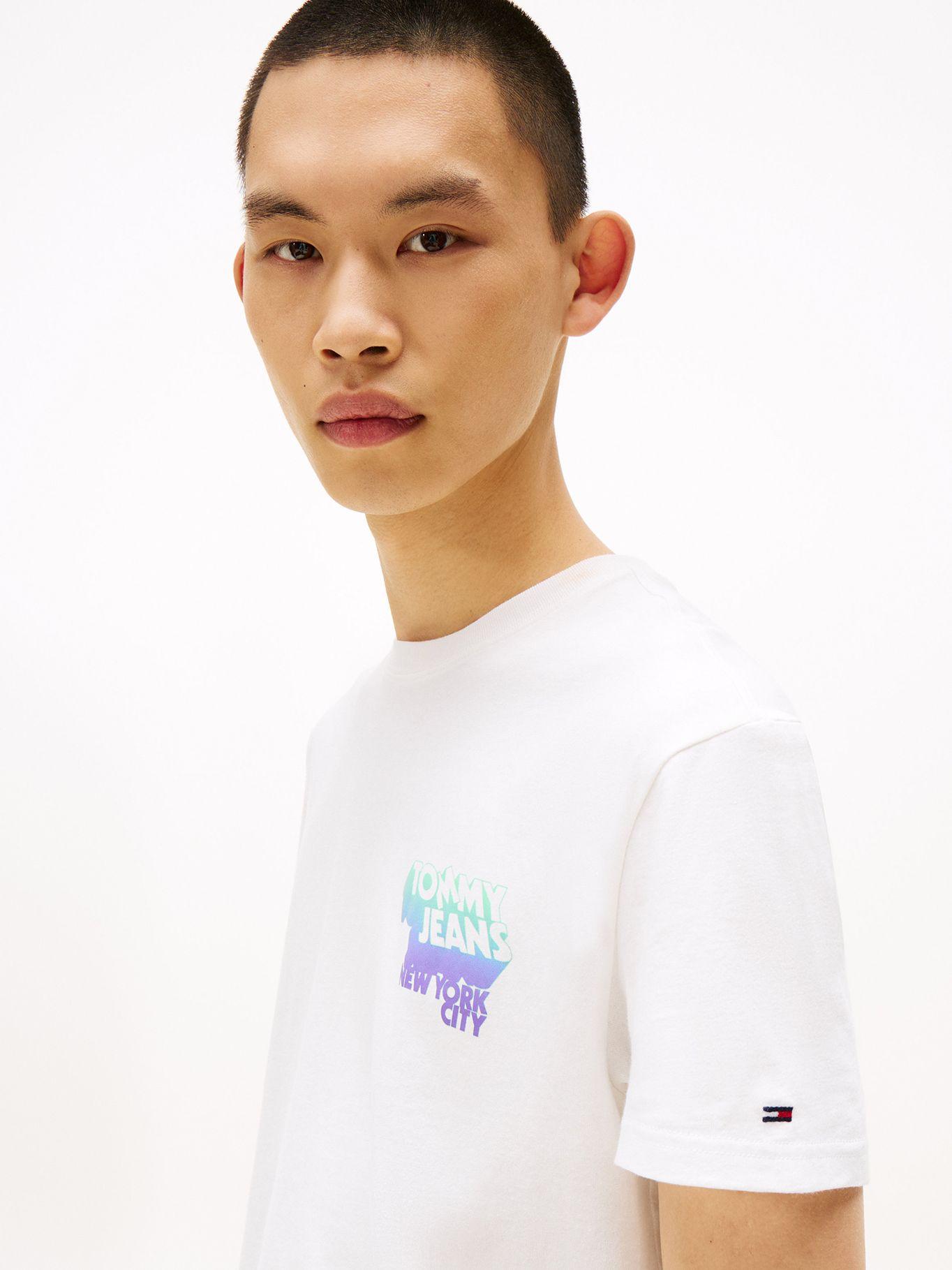 Polera Stack Con Logo Gráfico Blanco YBL Tommy Jeans-3