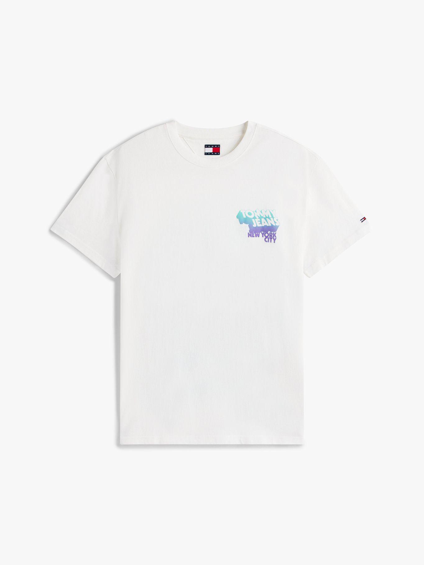 Polera Stack Con Logo Gráfico Blanco YBL Tommy Jeans-5