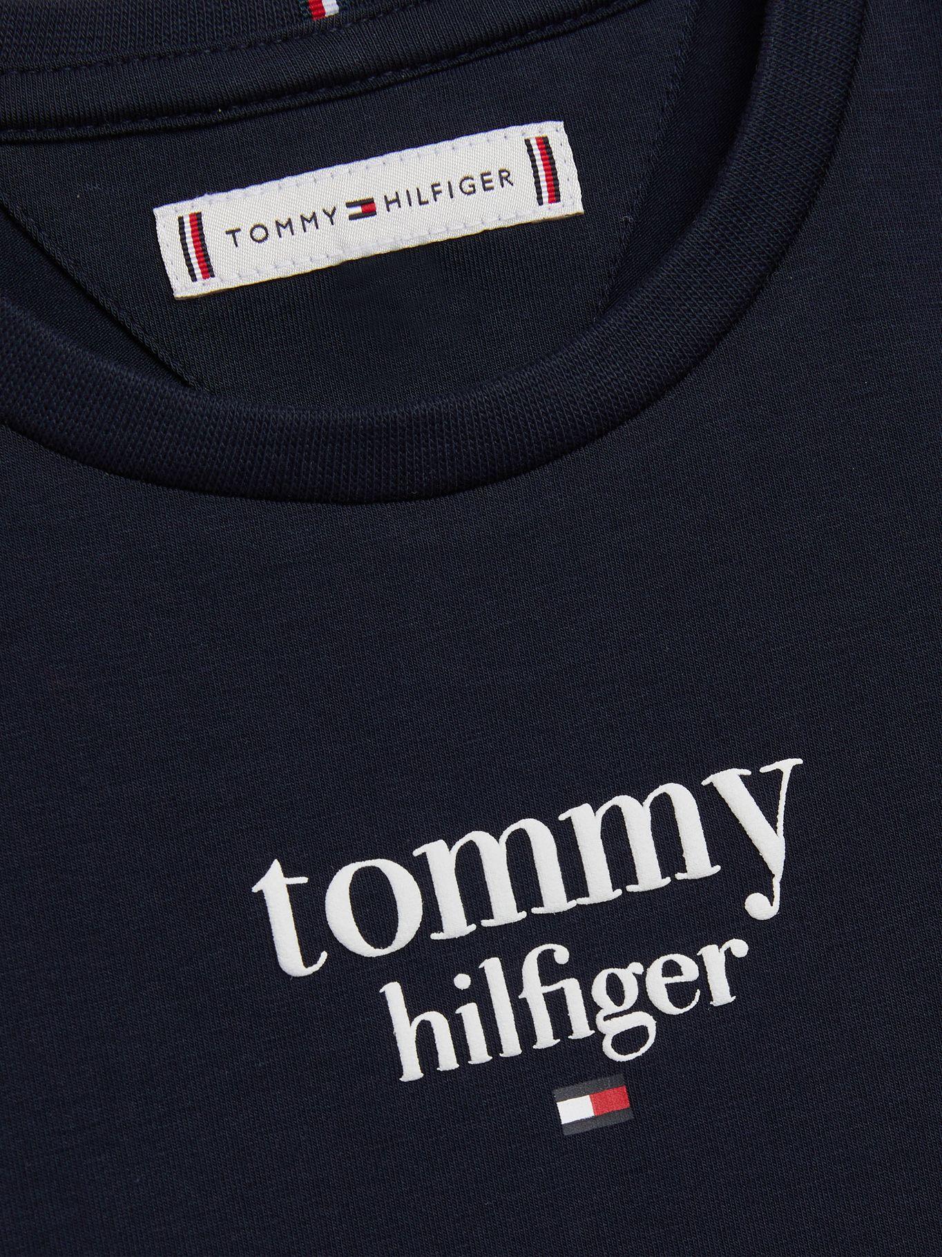 Polera Cropped  Essential Logo  Azul Tommy Hilfiger-2