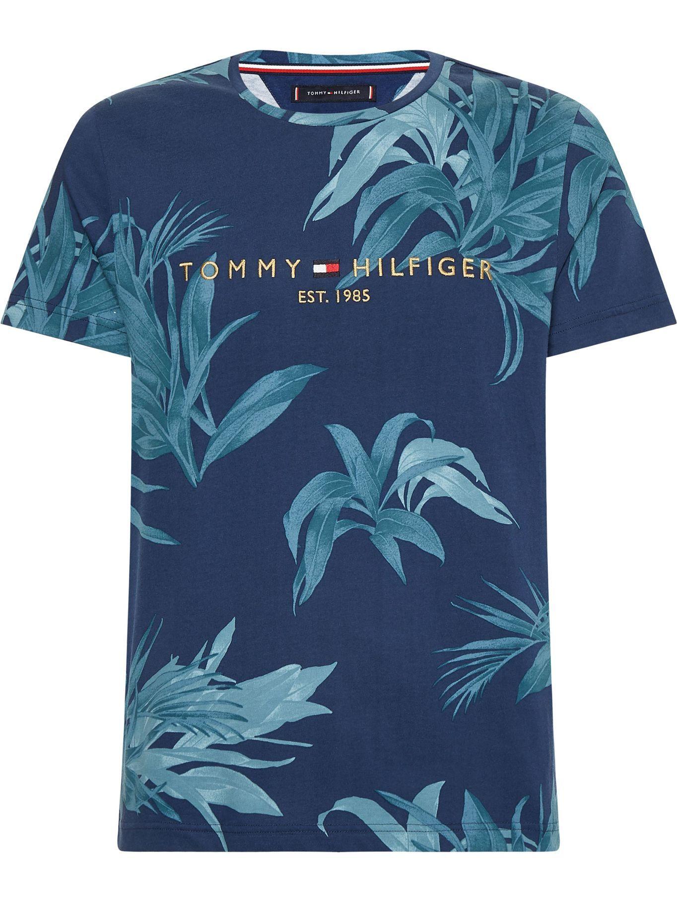 Polera Tropical Print Azul Tommy Hilfiger-0