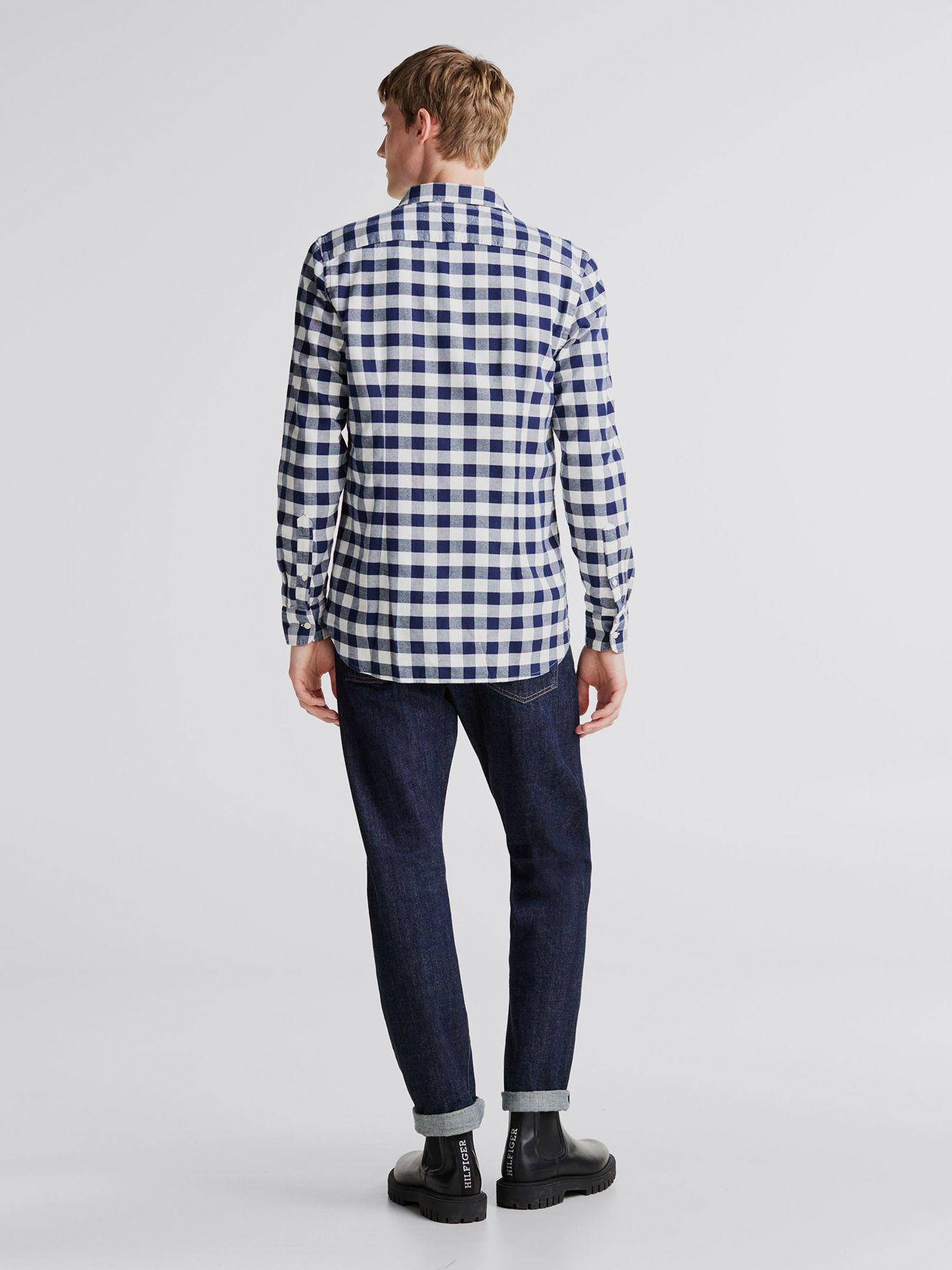 Camisa Gingham A Cuadros VSlim Fit Azul Tommy Hilfiger-2