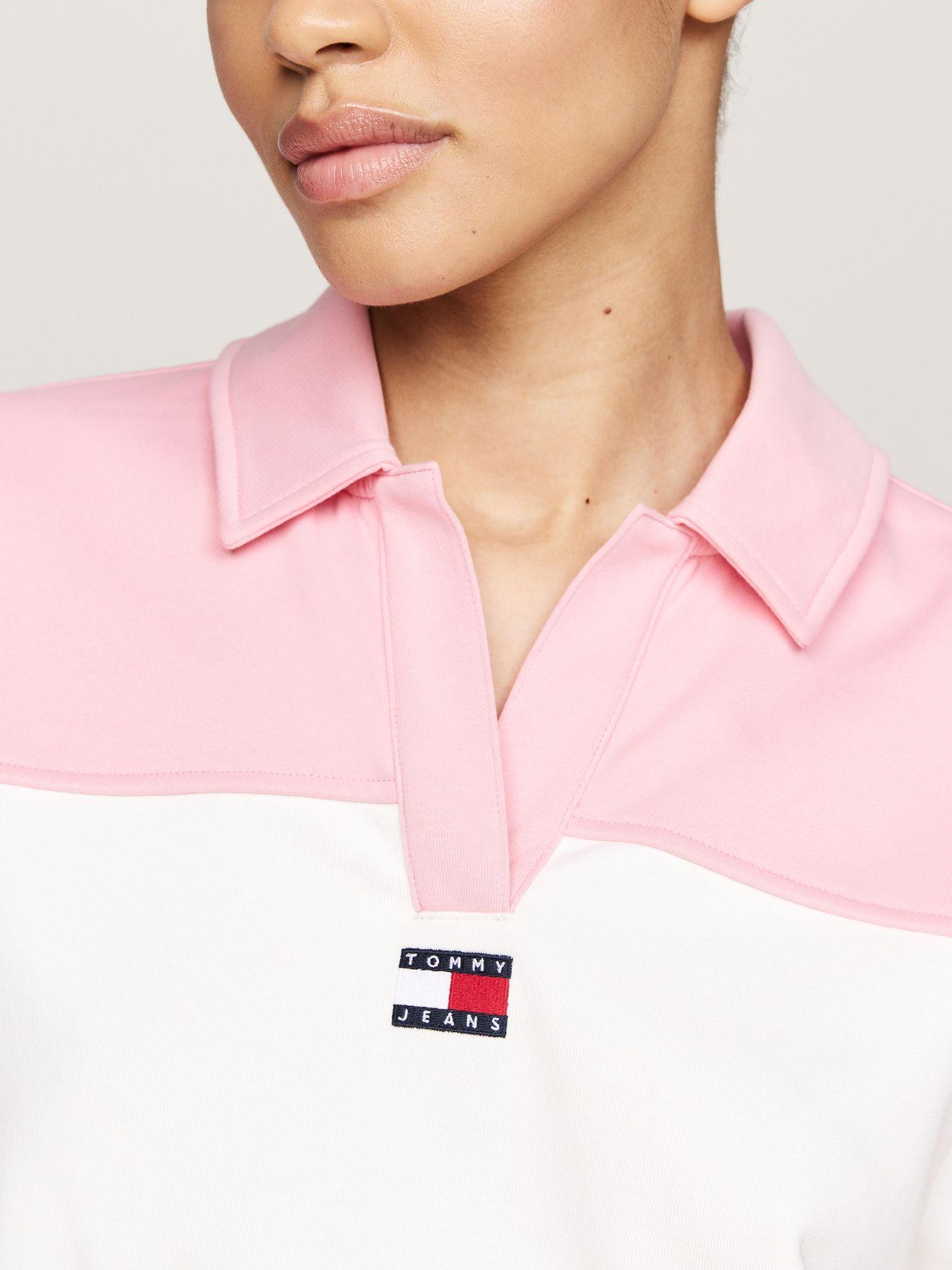 Sweater Relaxed Color Block Rosado Tommy Hilfiger-3