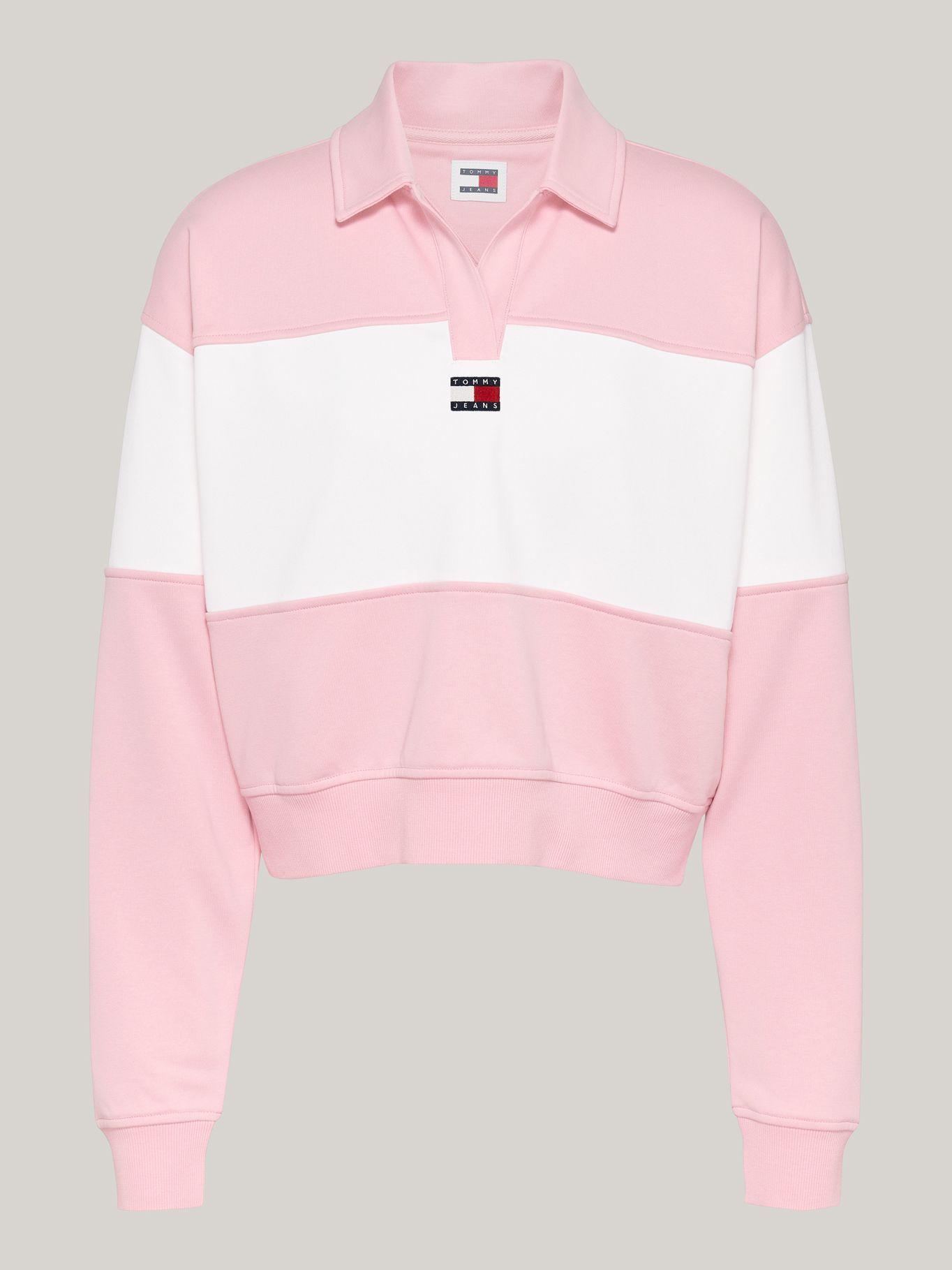Sweater Relaxed Color Block Rosado Tommy Hilfiger-4