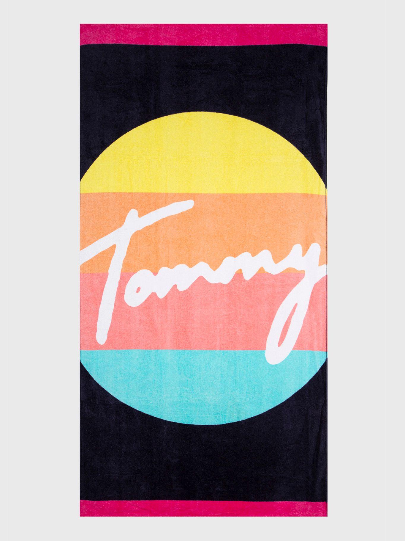 Toalla De Playa Sunrise Negro Tommy Hilfiger M2-0