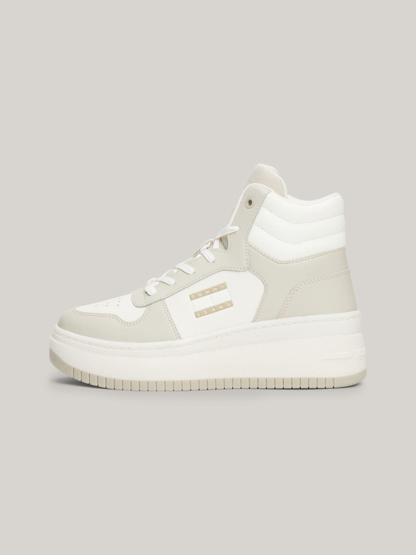 Zapatillas  Retro Basket Con Logo Beige Tommy Hilfiger-4