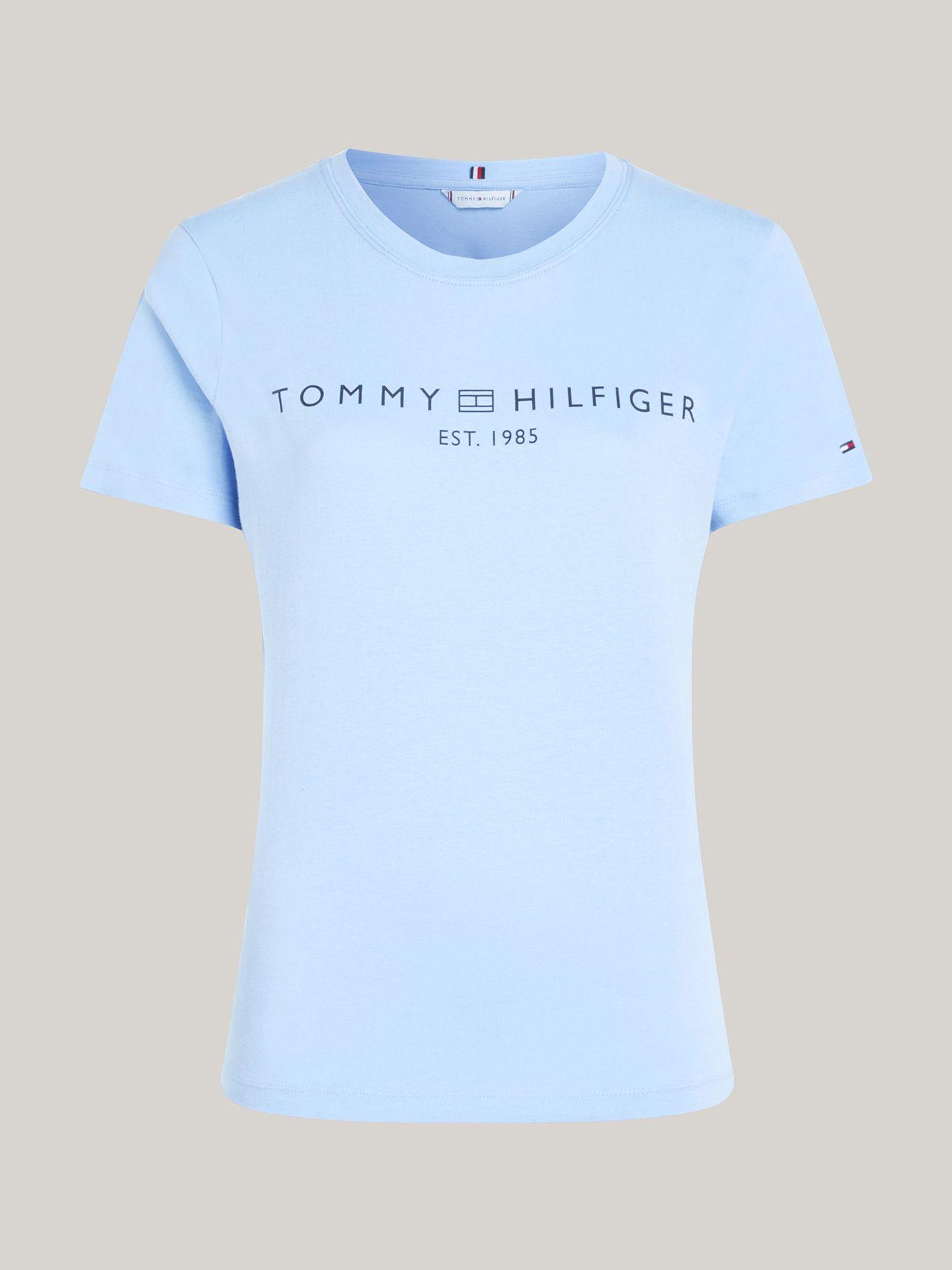 Polera Signature C1Z Celeste Tommy Hilfiger-4
