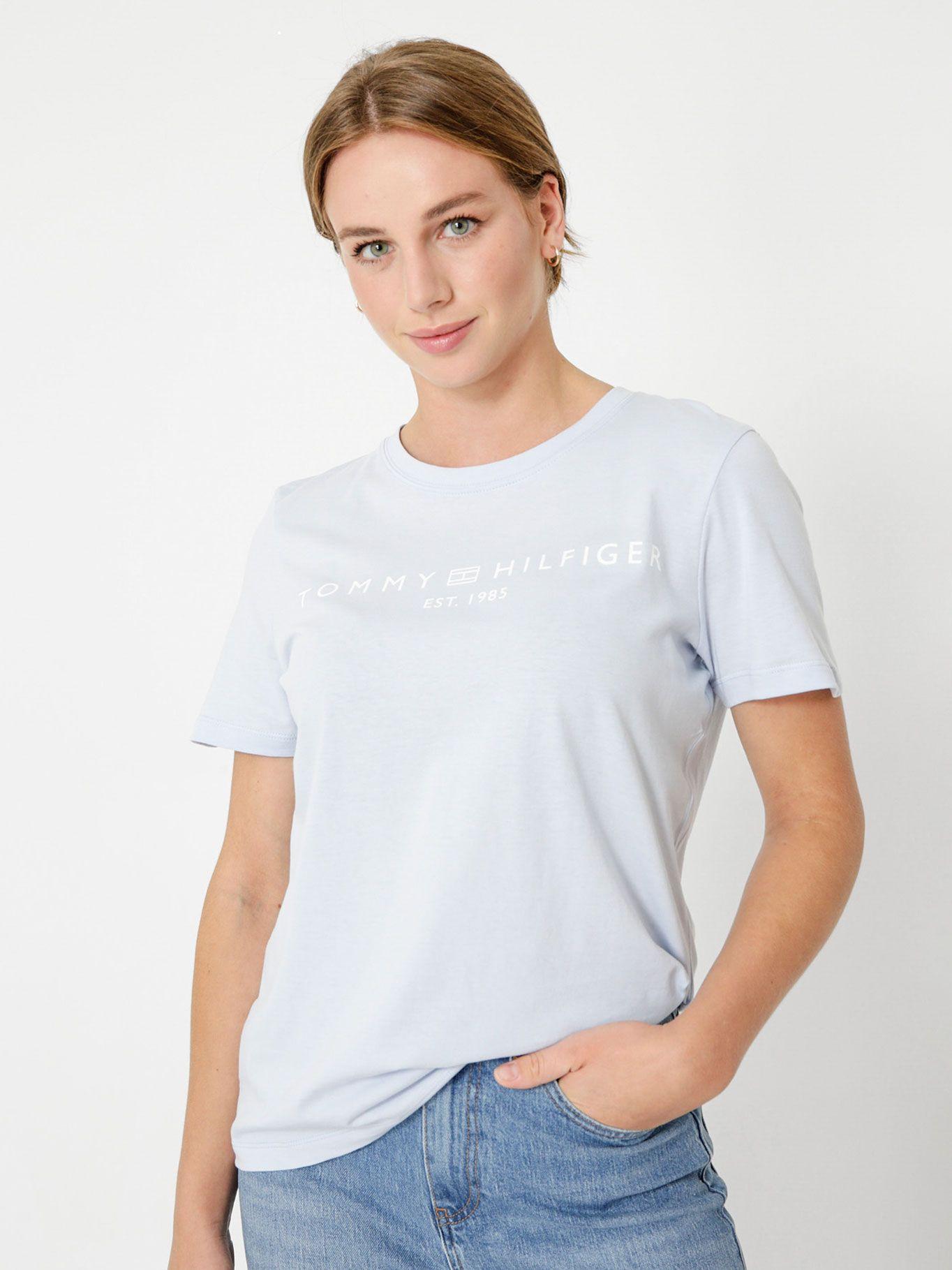 Polera Signature C1O Celeste Tommy Hilfiger-0