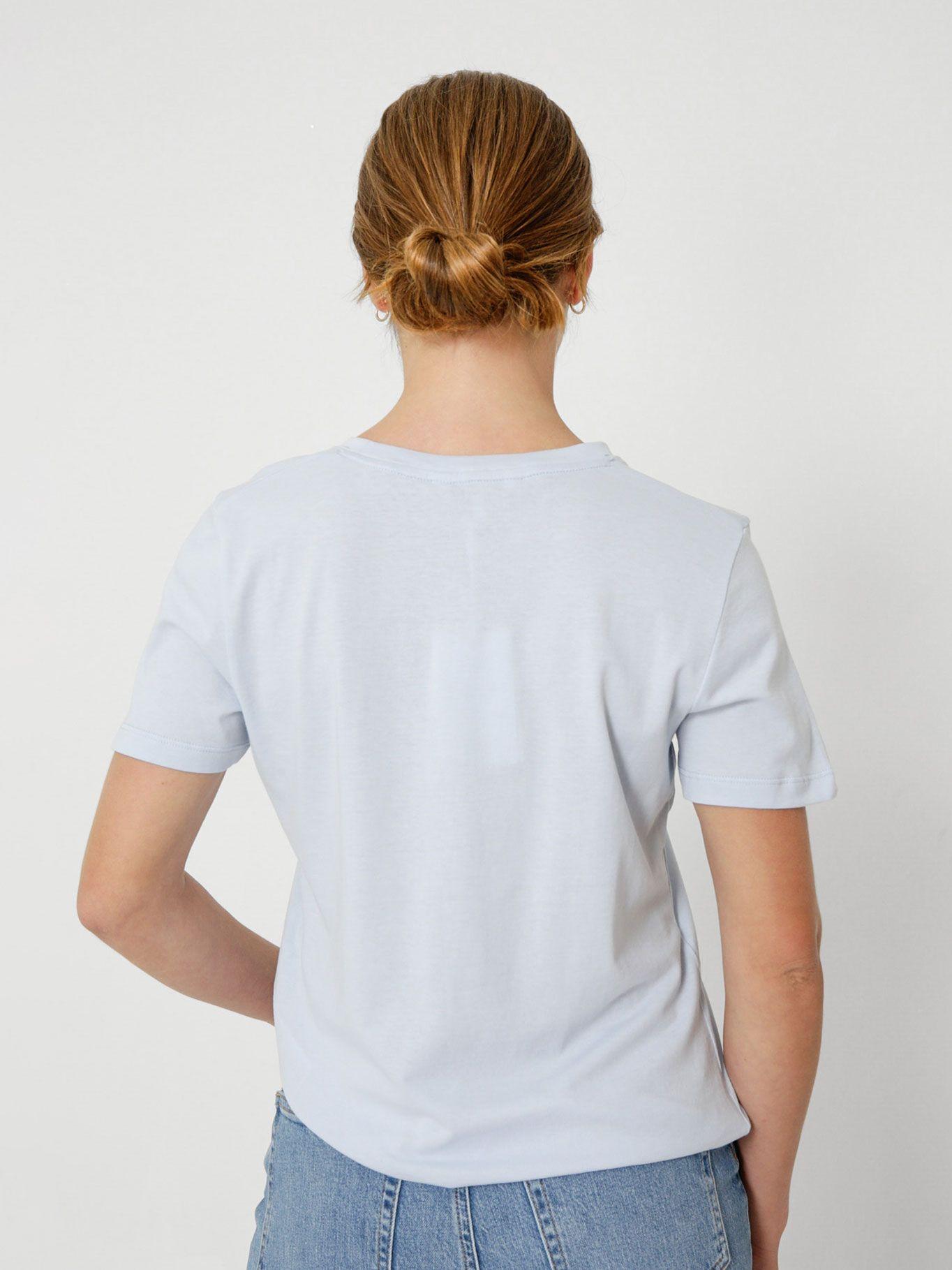 Polera Signature C1O Celeste Tommy Hilfiger-1