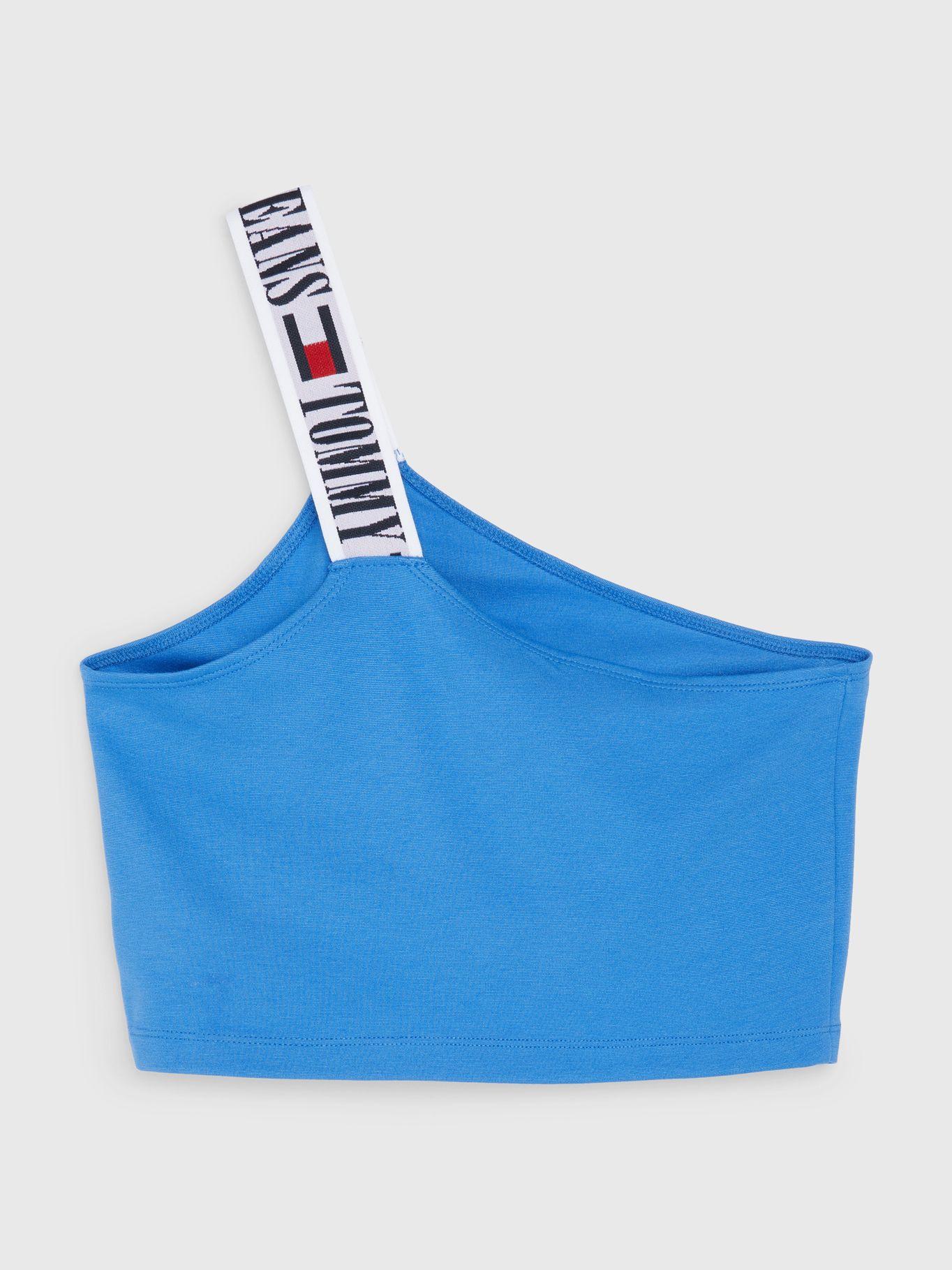 Polera Pop Taping Con Logo Turquesa Tommy Hilfiger-1