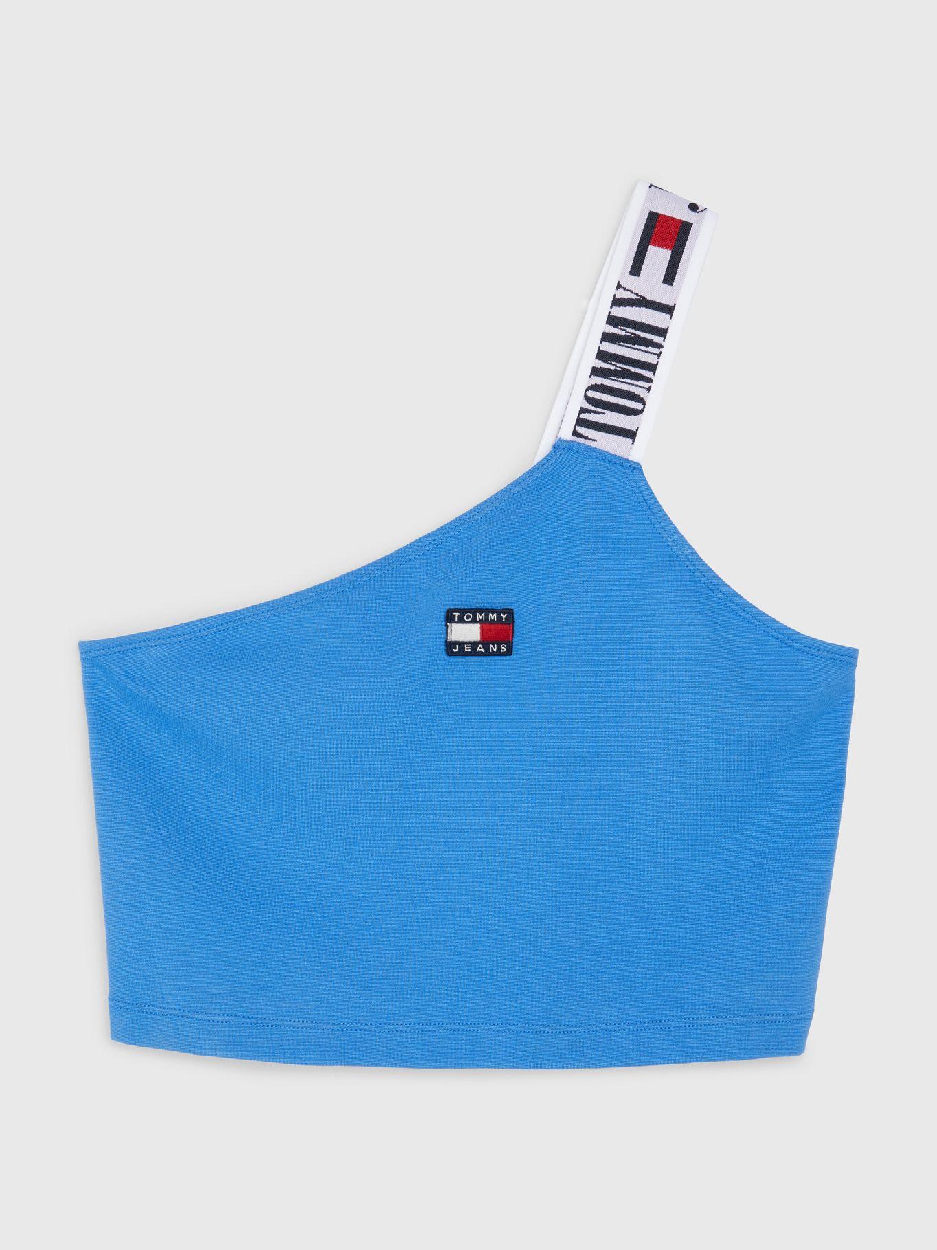 Polera Pop Taping Con Logo Turquesa Tommy Hilfiger-0