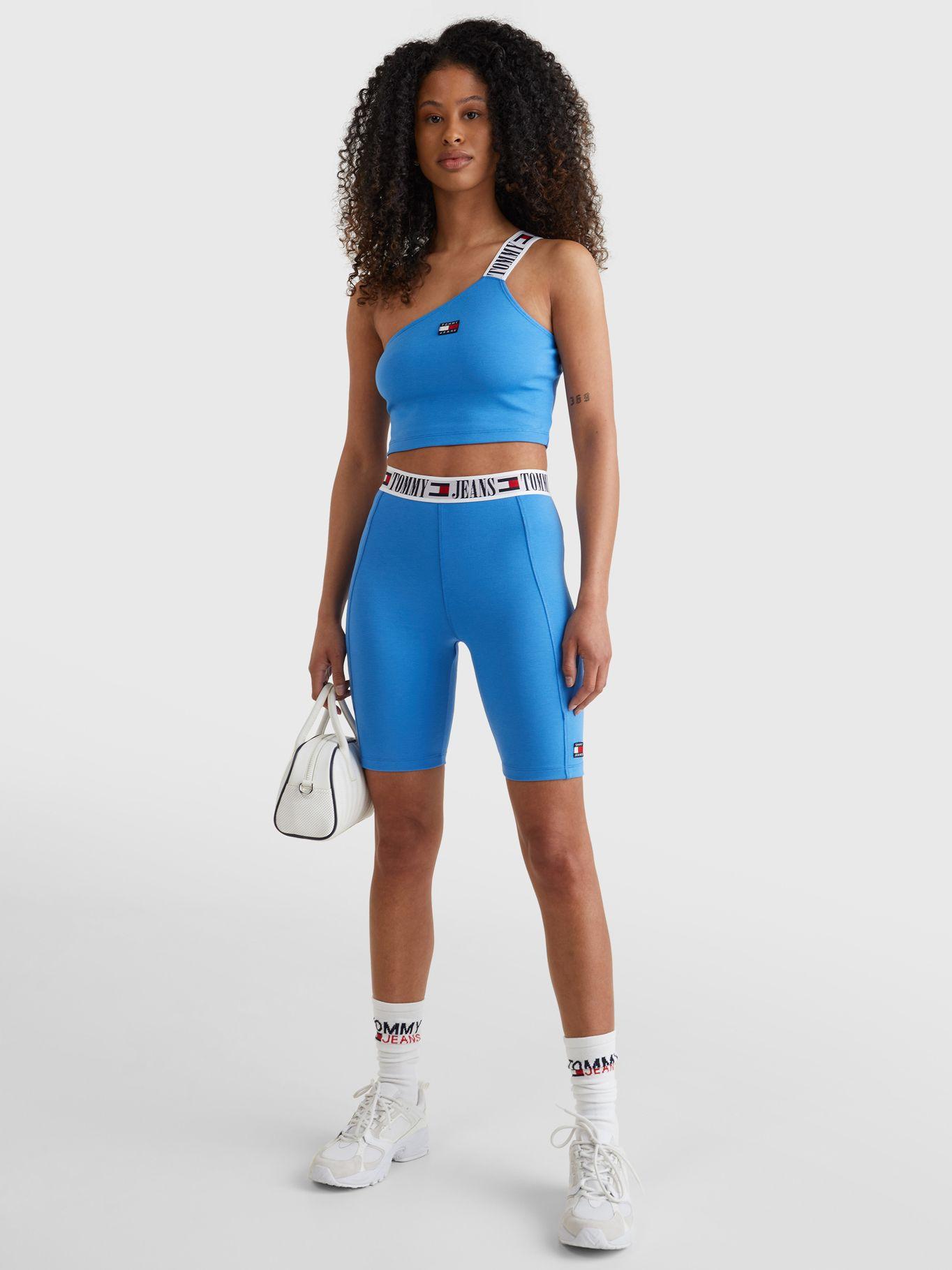 Polera Pop Taping Con Logo Turquesa Tommy Hilfiger-4