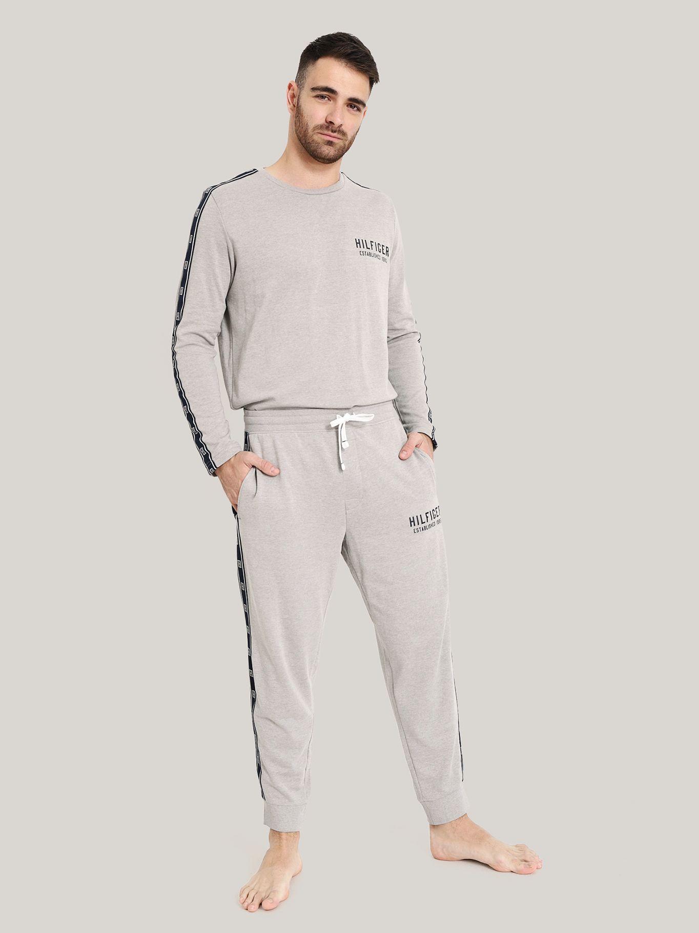 Jogger Pijama Con Logo Gris Tommy Hilfiger-1