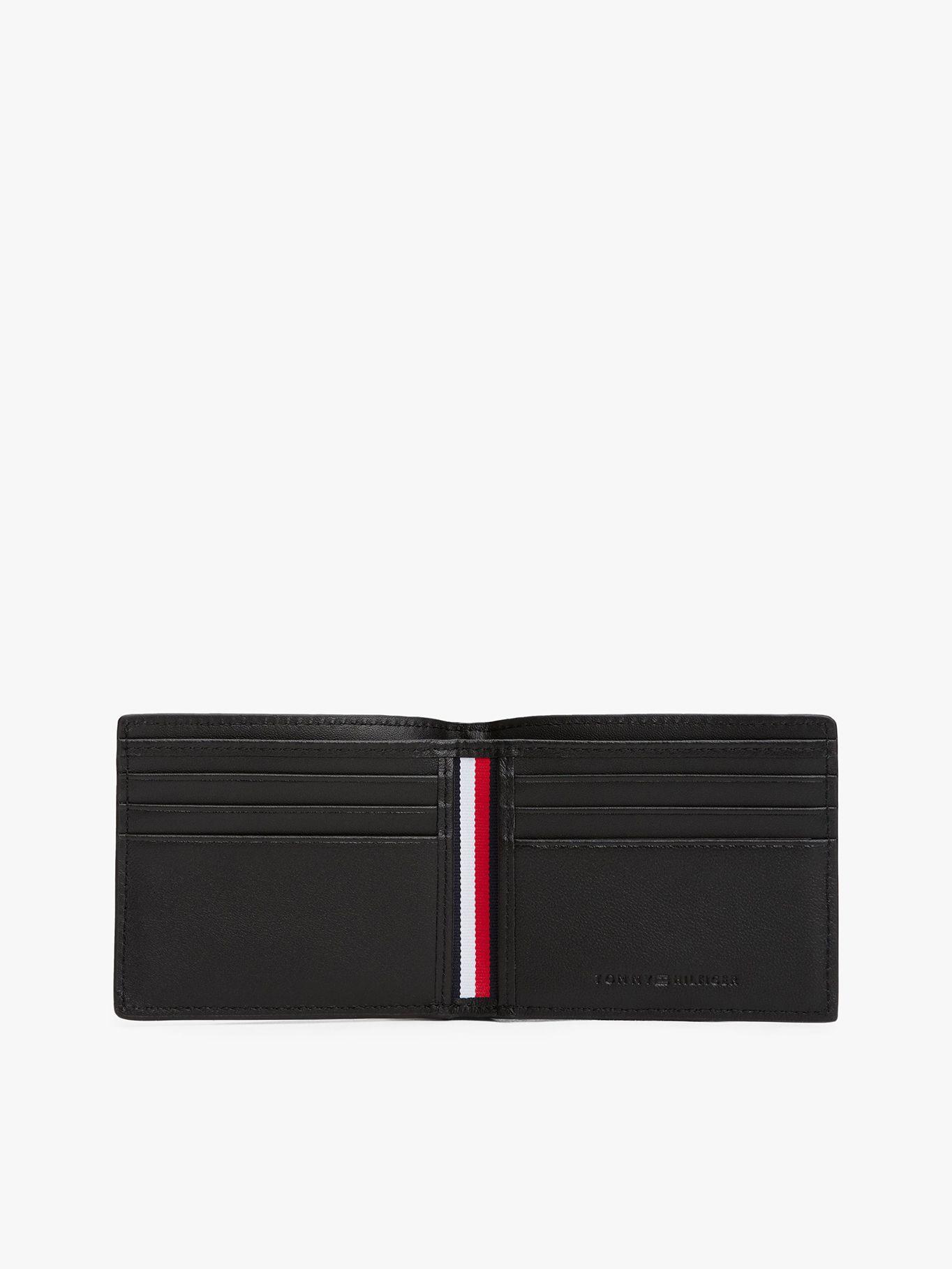 Billetera Central -Plegable Cuero Negro Tommy Hilfiger-3