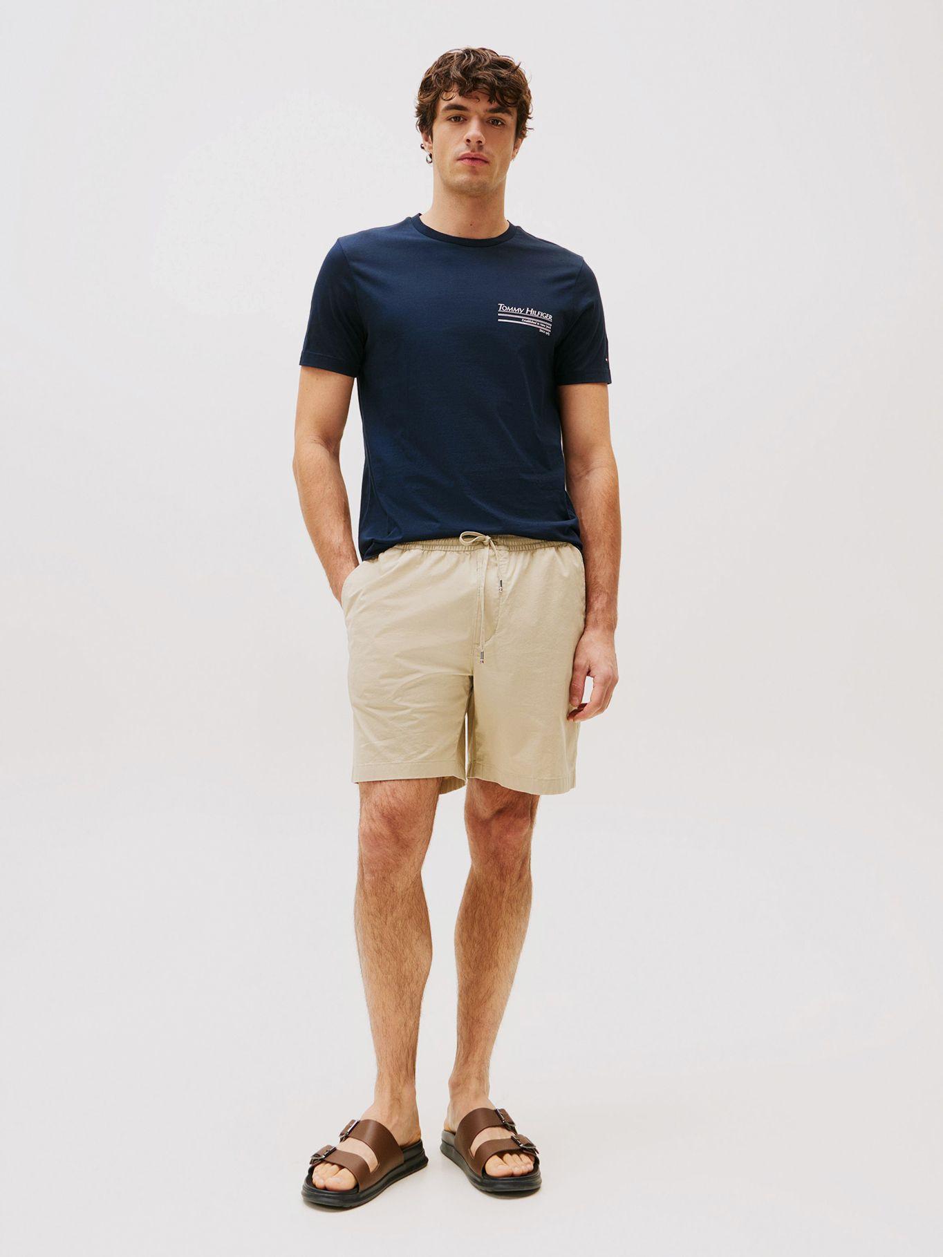 Polera Cuello Redondo Logo DW5 Azul Tommy Hilfiger-1