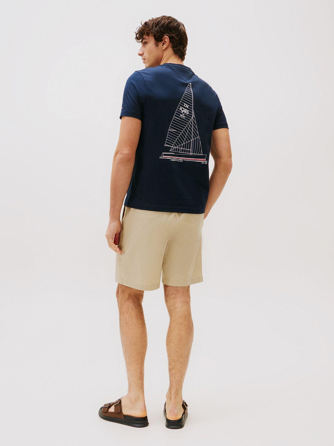 Polera Cuello Redondo Logo DW5 Azul Tommy Hilfiger-2