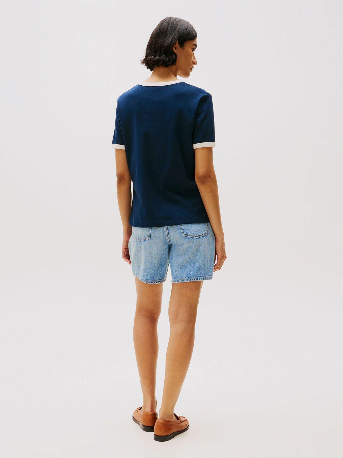 Polera Monotype Stripe/Logo Azul Tommy Hilfiger-2