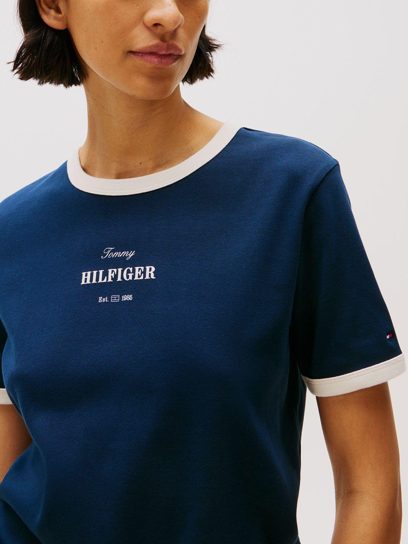 Polera Monotype Stripe/Logo Azul Tommy Hilfiger-3