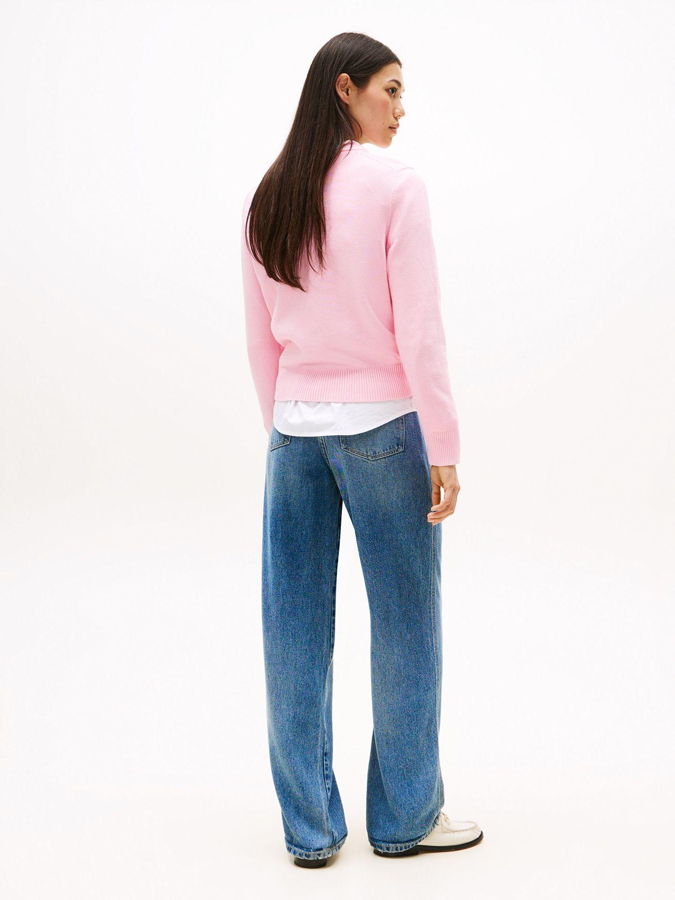 Sweater Con Logo Gráfico Rosado Tommy Hilfiger-2